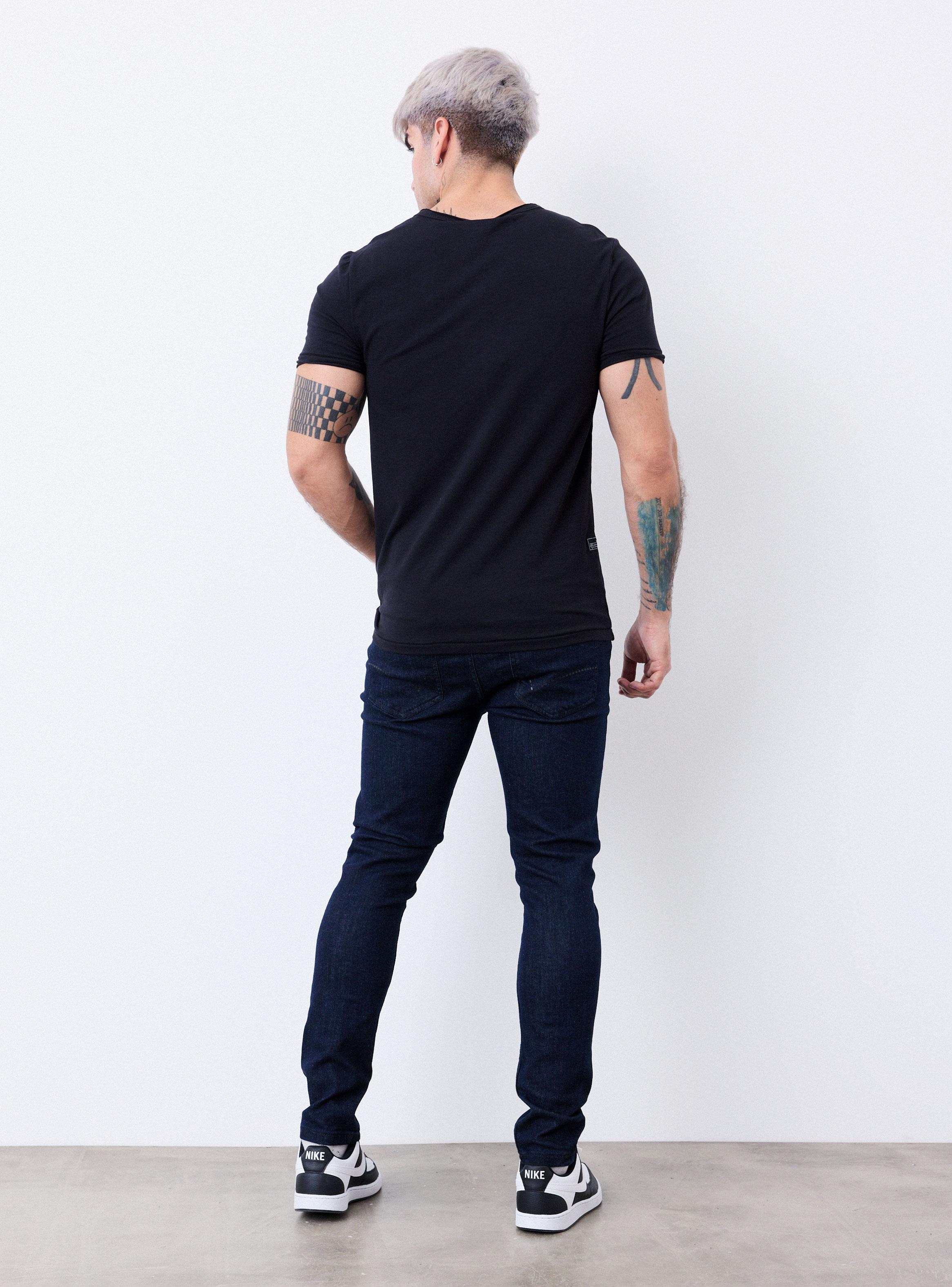 Jeans Básico Tono Oscuro Super Skinny Fit-5
