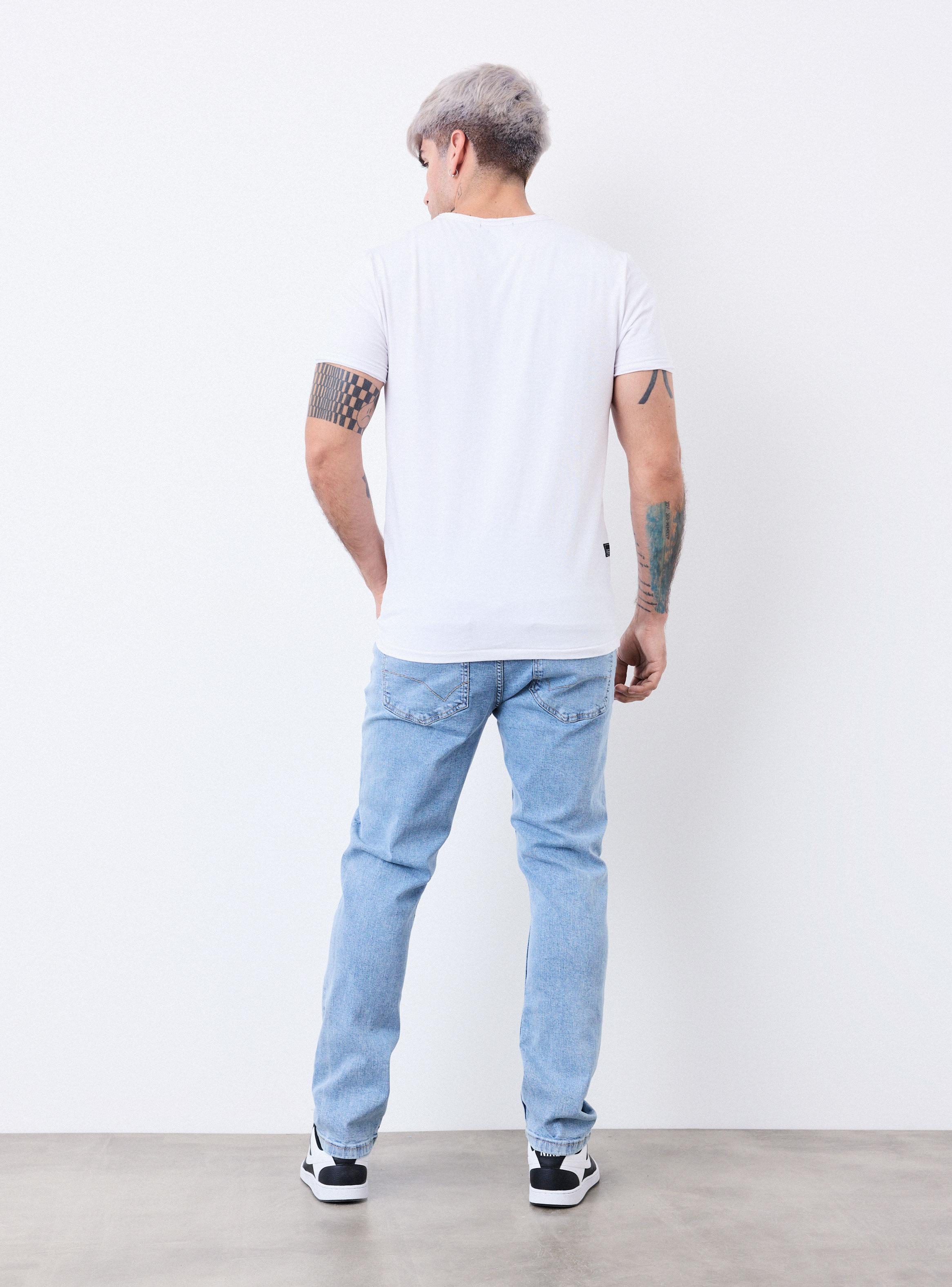 Jeans Básico Tono Claro Slim Fit-5