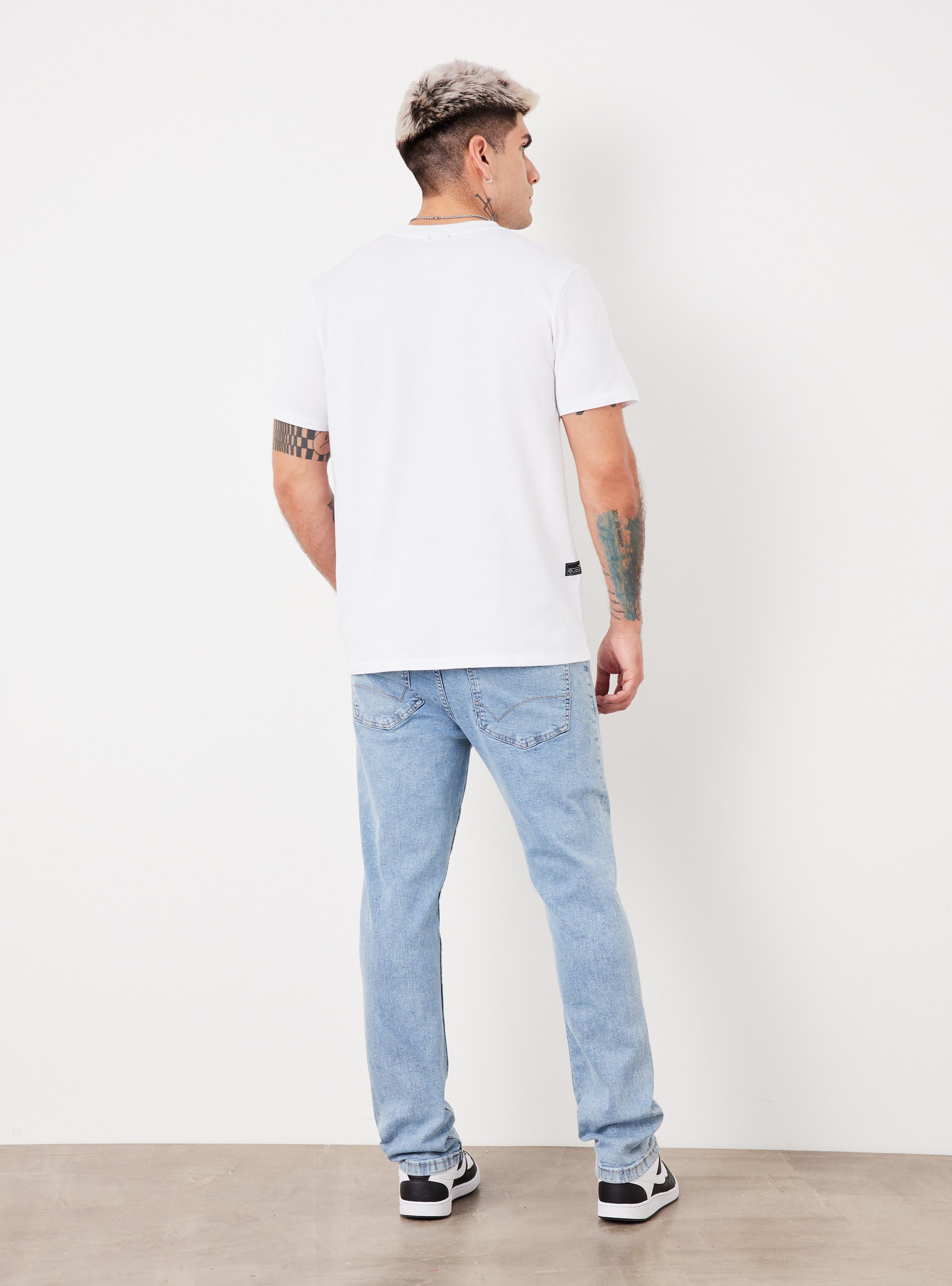 Jeans Básico Tono Claro Slim Fit-5