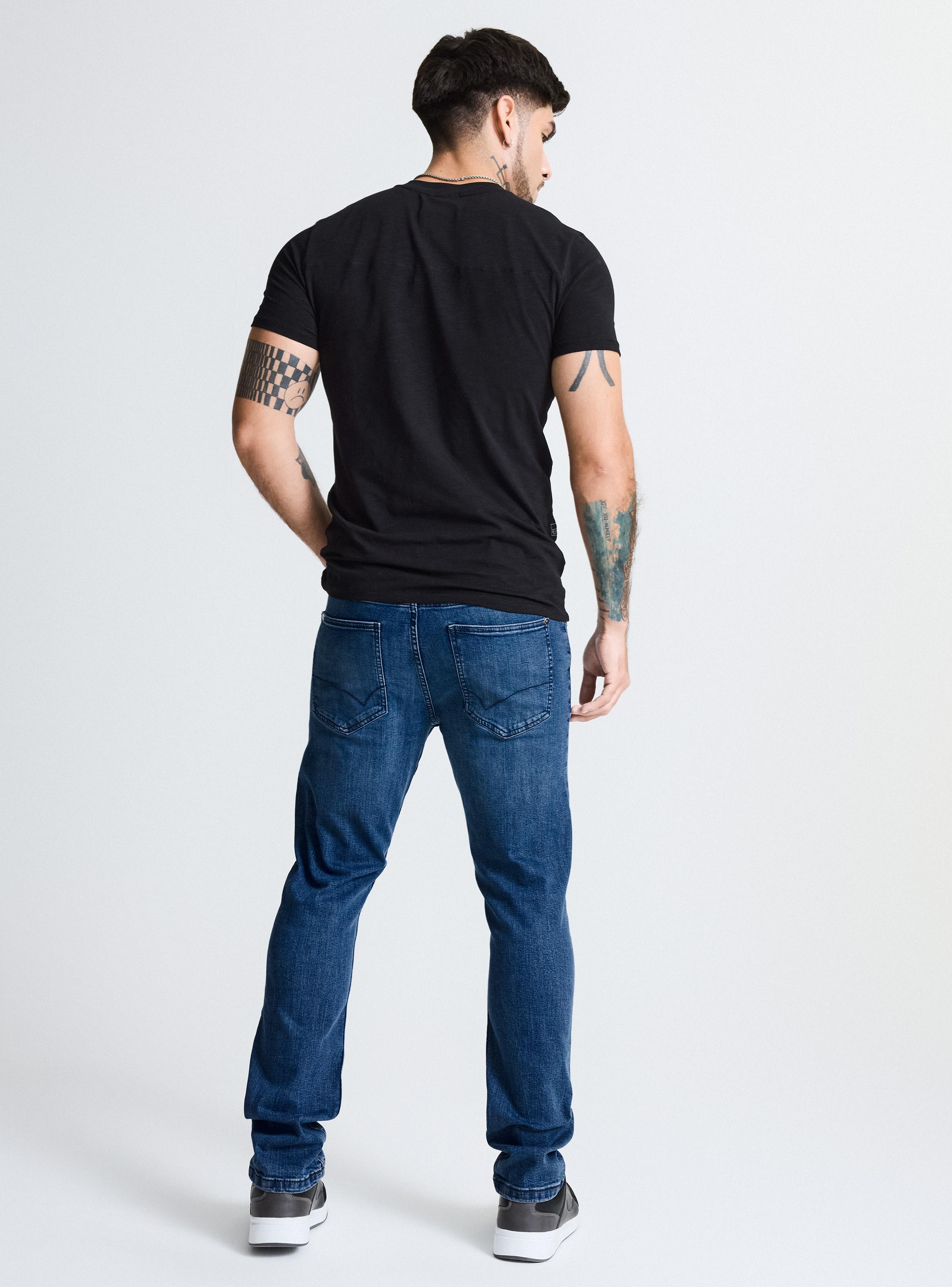 Jeans Slim Fit Medio 3 Básico-5