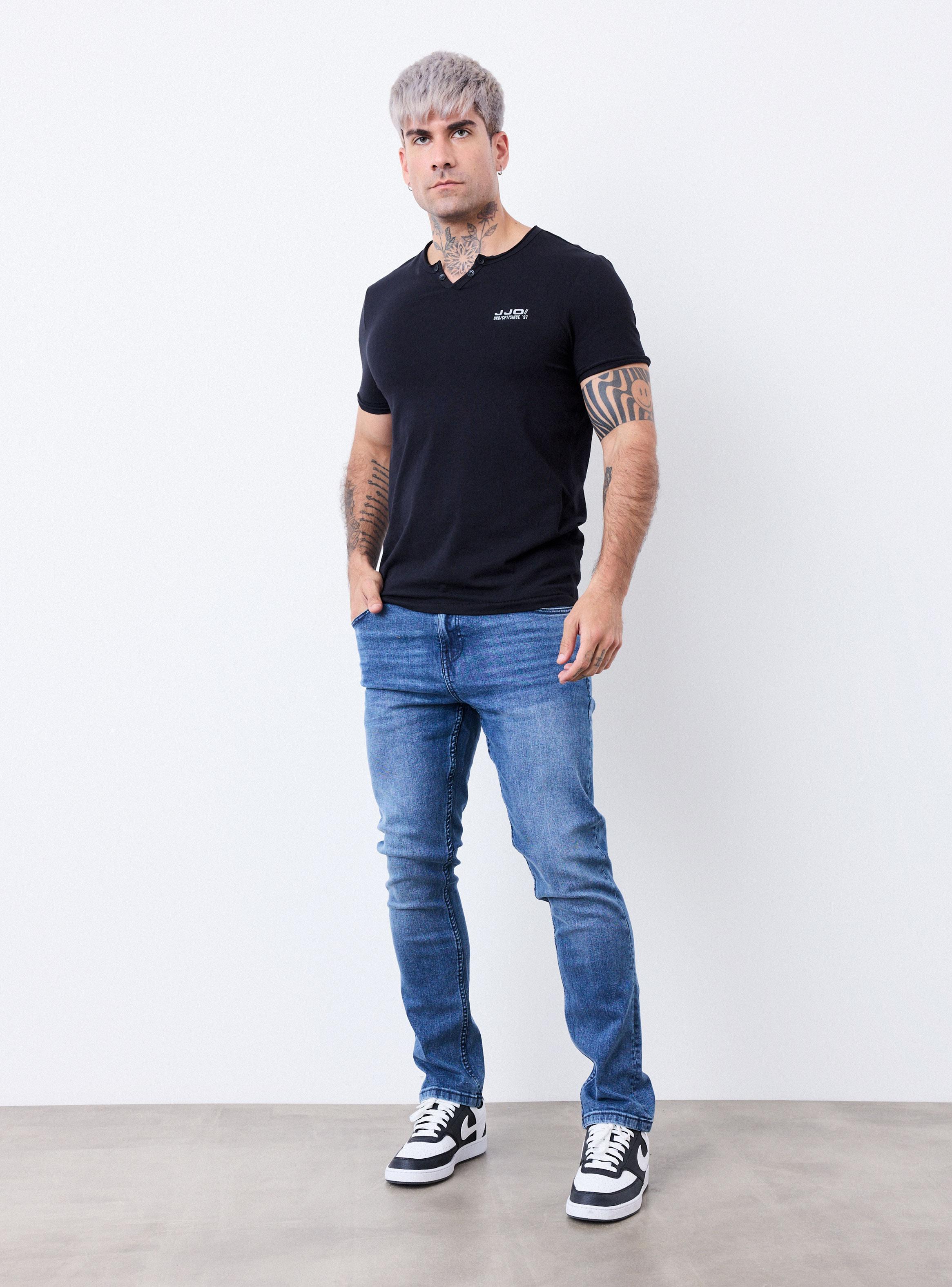 Jeans Básico Tono Medio Slim Fit-4
