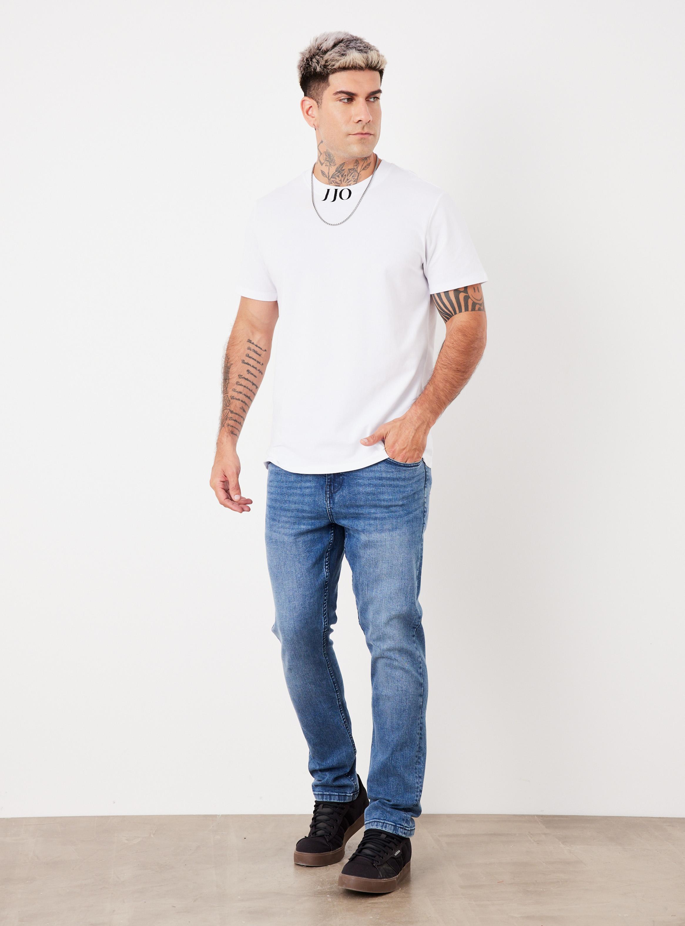 Jeans Básico Tono Medio Slim Fit-4