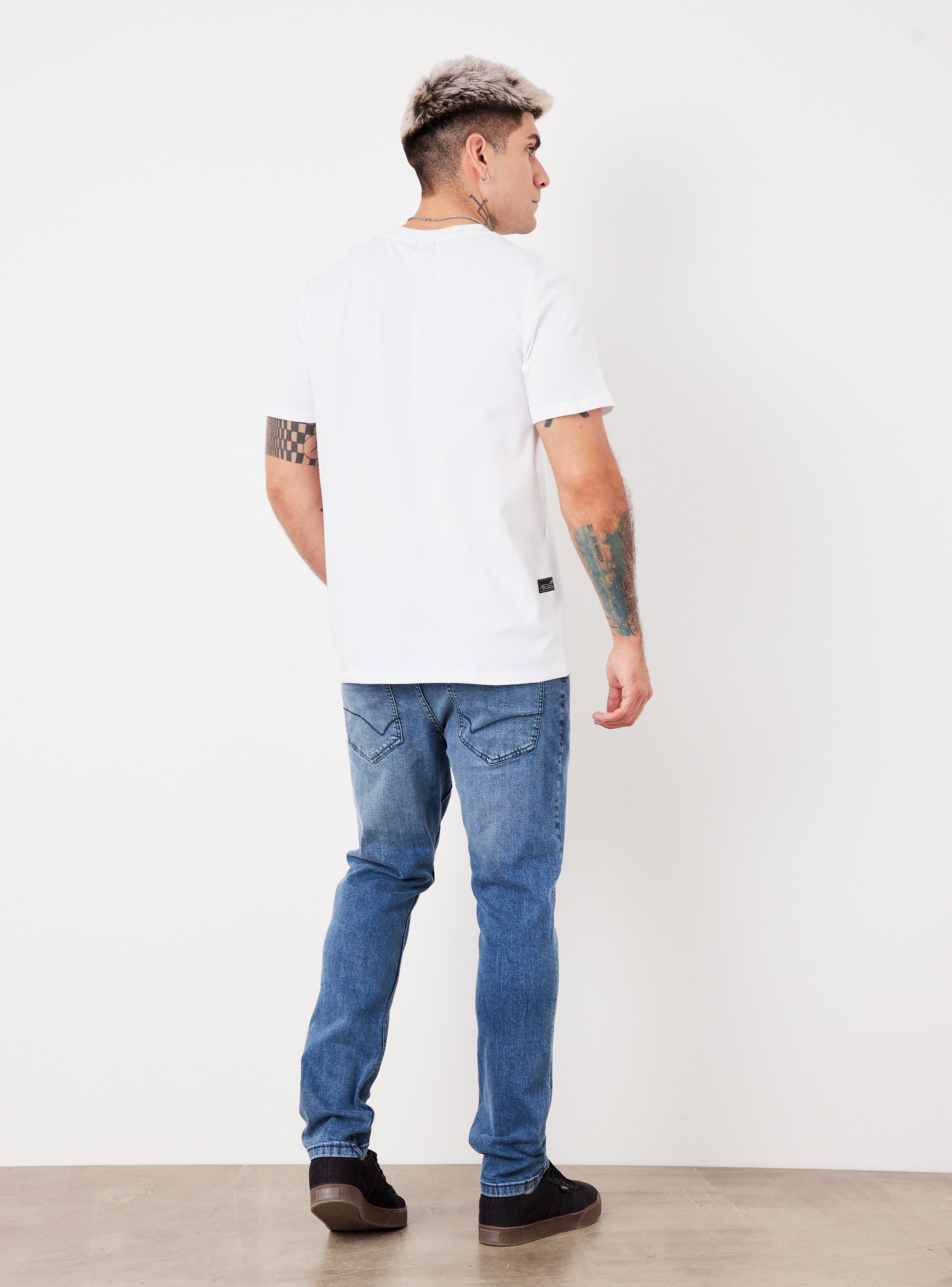 Jeans Básico Tono Medio Slim Fit-5