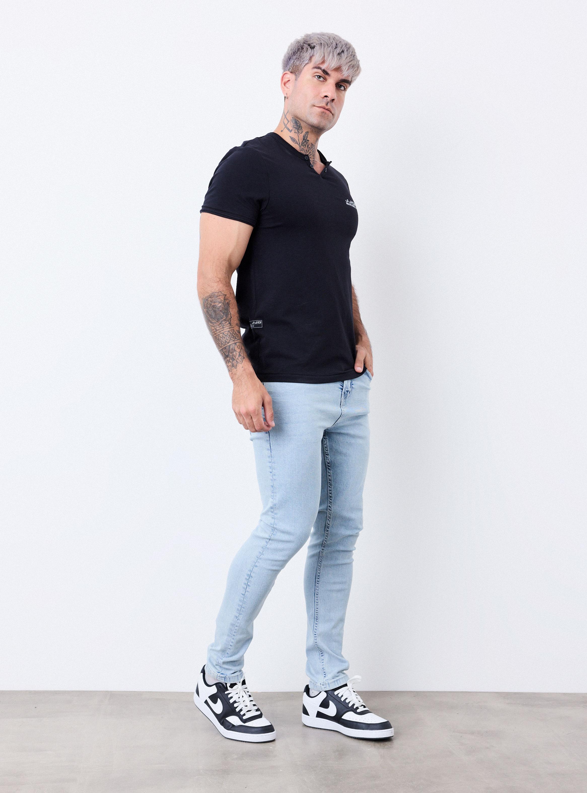 Jeans Básico Color Claro Skinny Fit-4