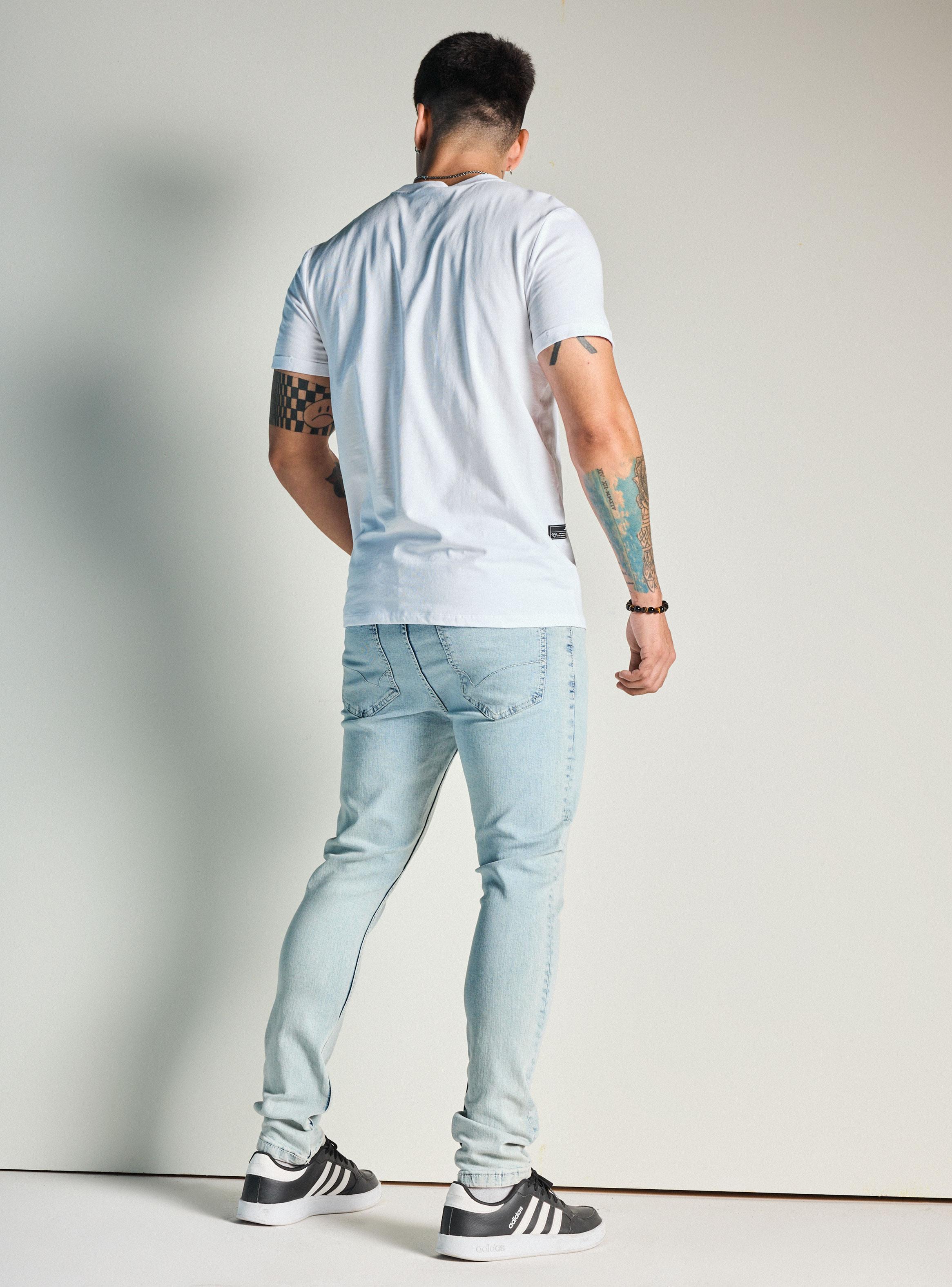 Jeans Básico Color Claro Skinny Fit-5