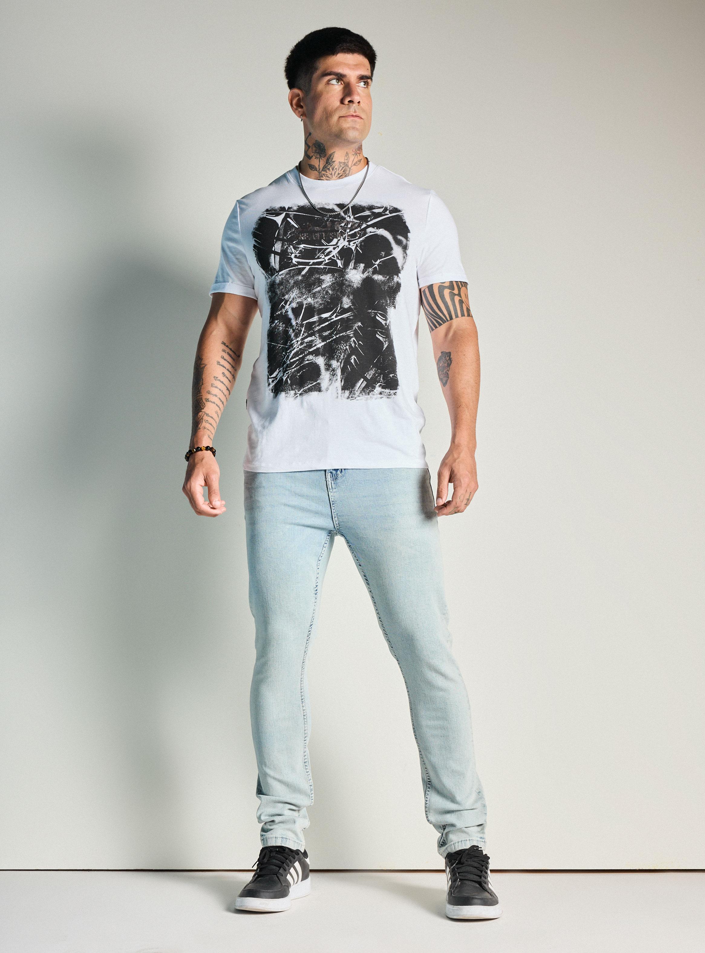 Jeans Básico Color Claro Skinny Fit-4