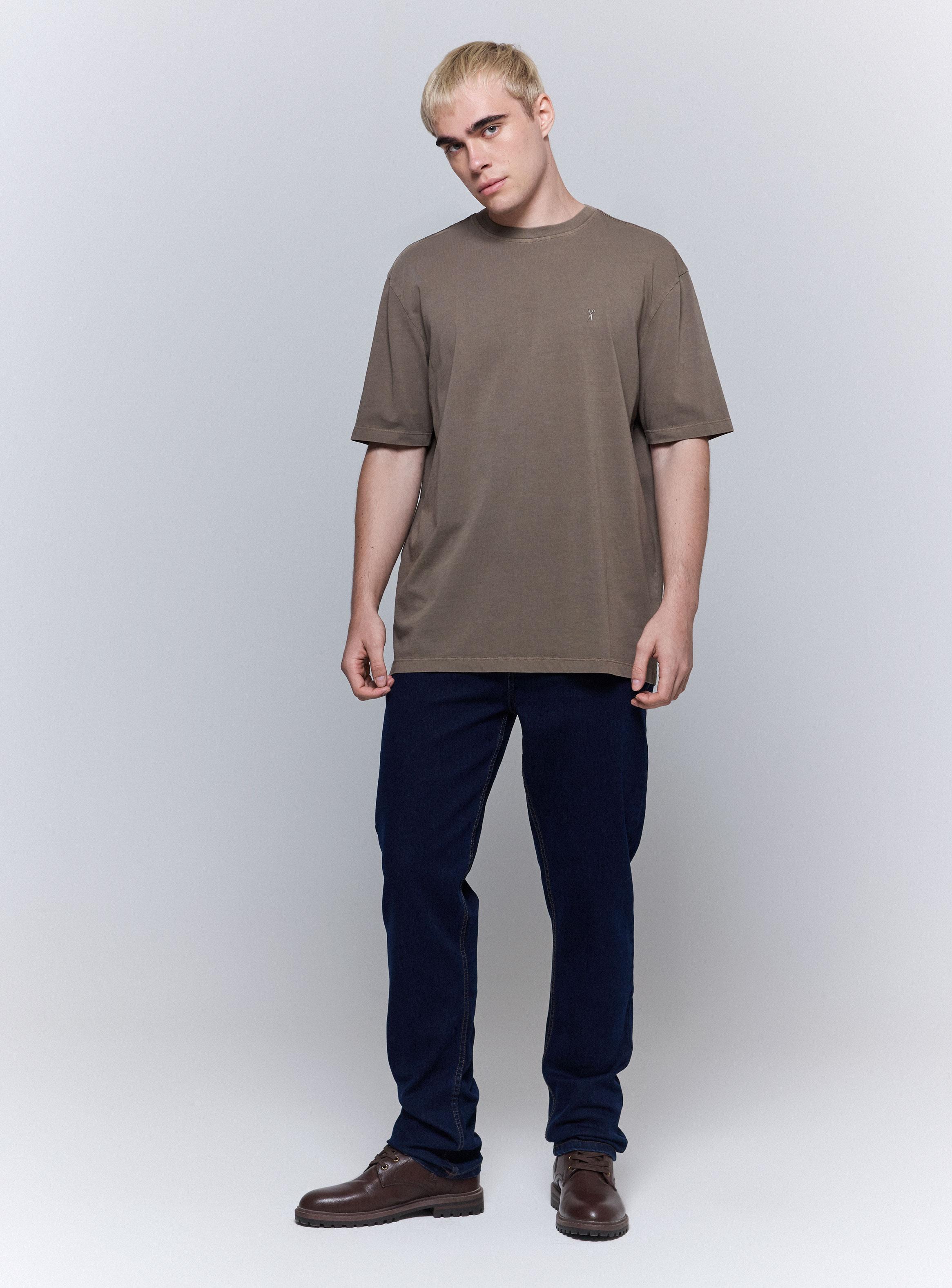 Jeans Cinco Bolsillos Slim 1 Azul Oscuro-4