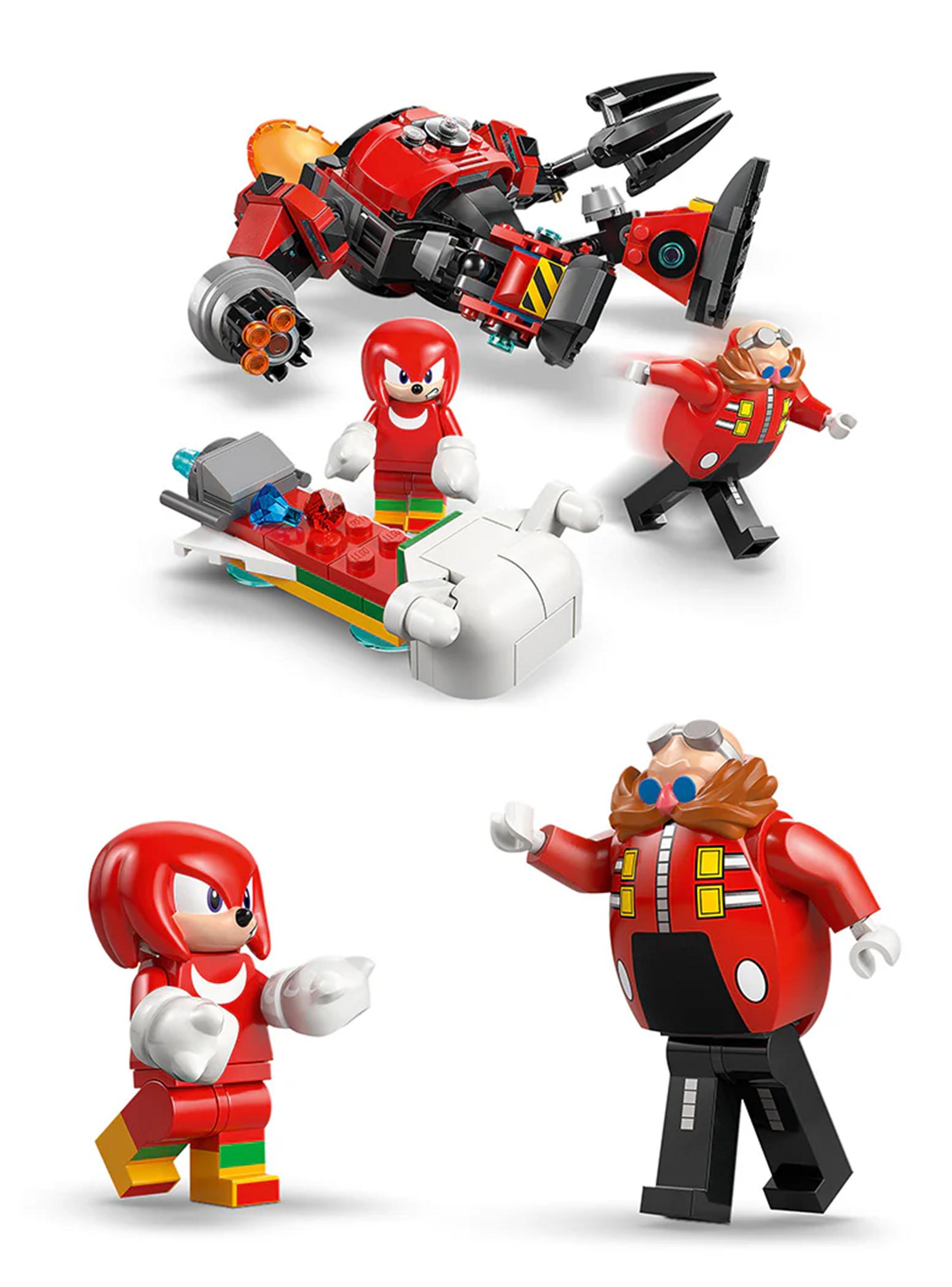 Lego Knuckles Vs Meca Egg Crusher del Dr. Eggman Sonic-3