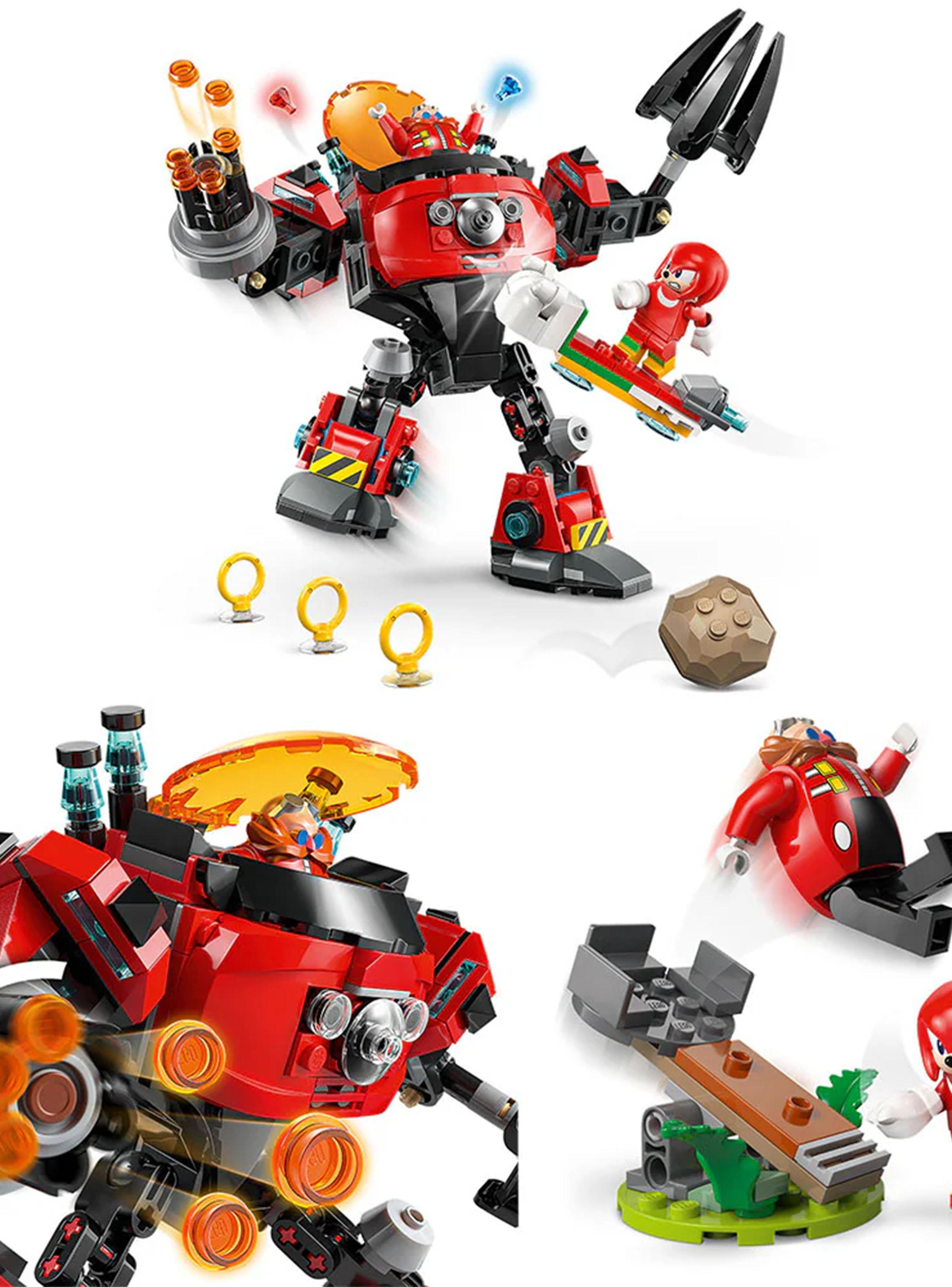 Lego Knuckles Vs Meca Egg Crusher del Dr. Eggman Sonic-2