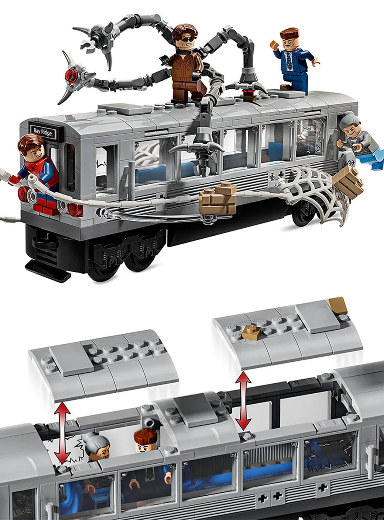 Lego Spider-Man Vs Doc Ock: Escena del Tren Subterráneo-2