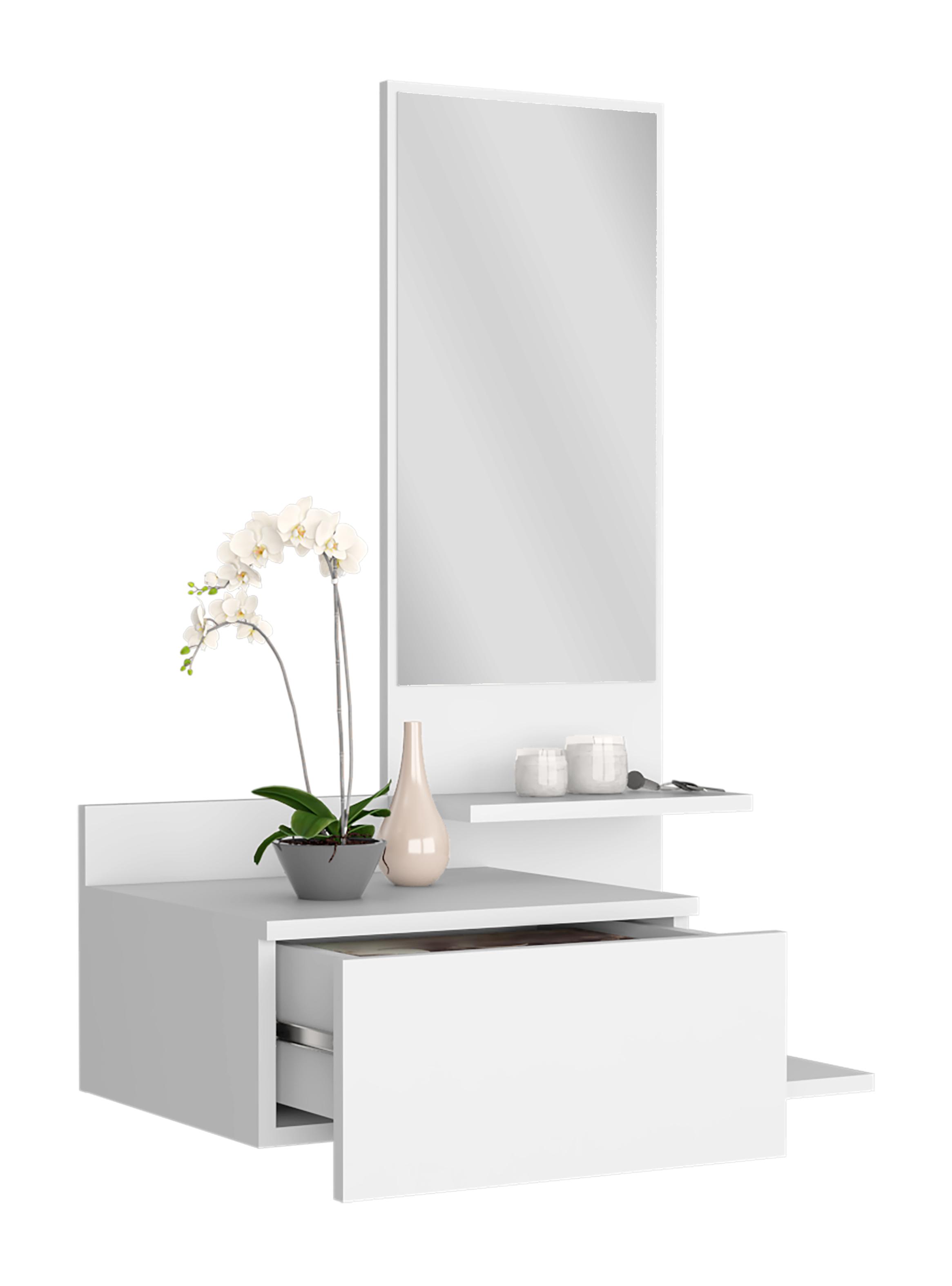 Mueble Recibidor 1 Cajon Vienna 92x60.1x35 cm Blanco-3