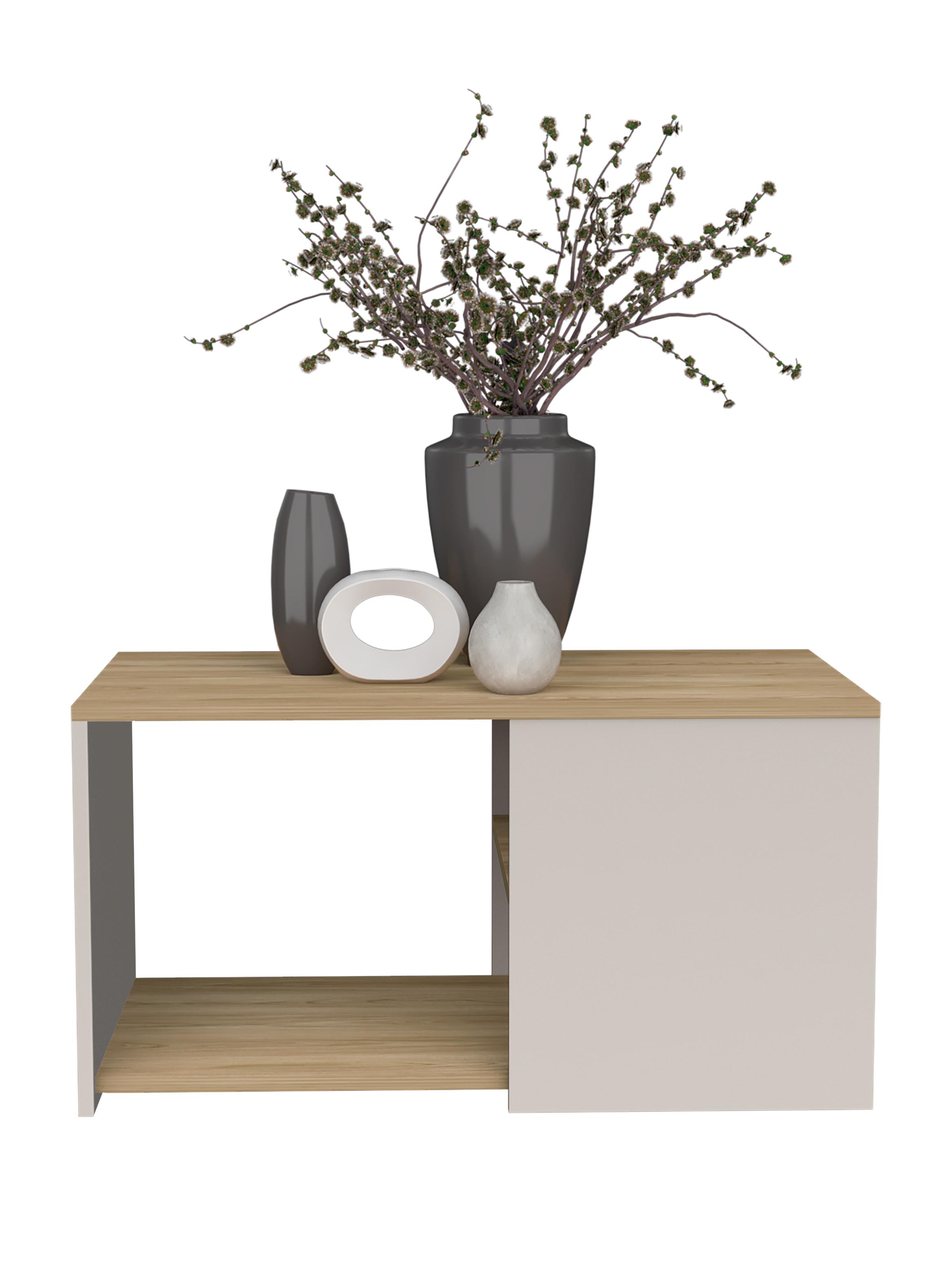 Mesa de Centro Adel Capri y Fresno Europeo 42.1x80.1x45.1 cm-2