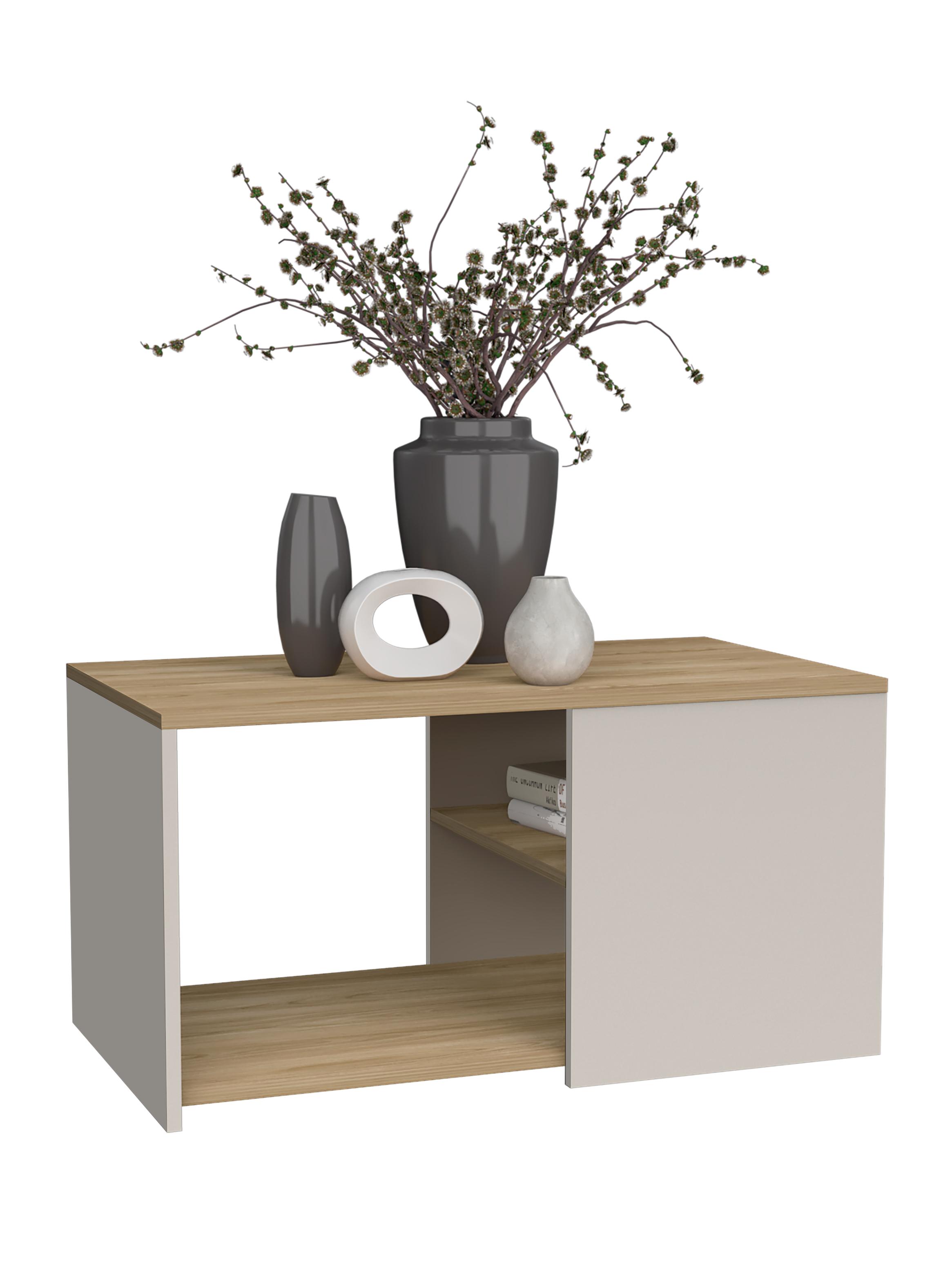 Mesa de Centro Adel Capri y Fresno Europeo 42.1x80.1x45.1 cm-3