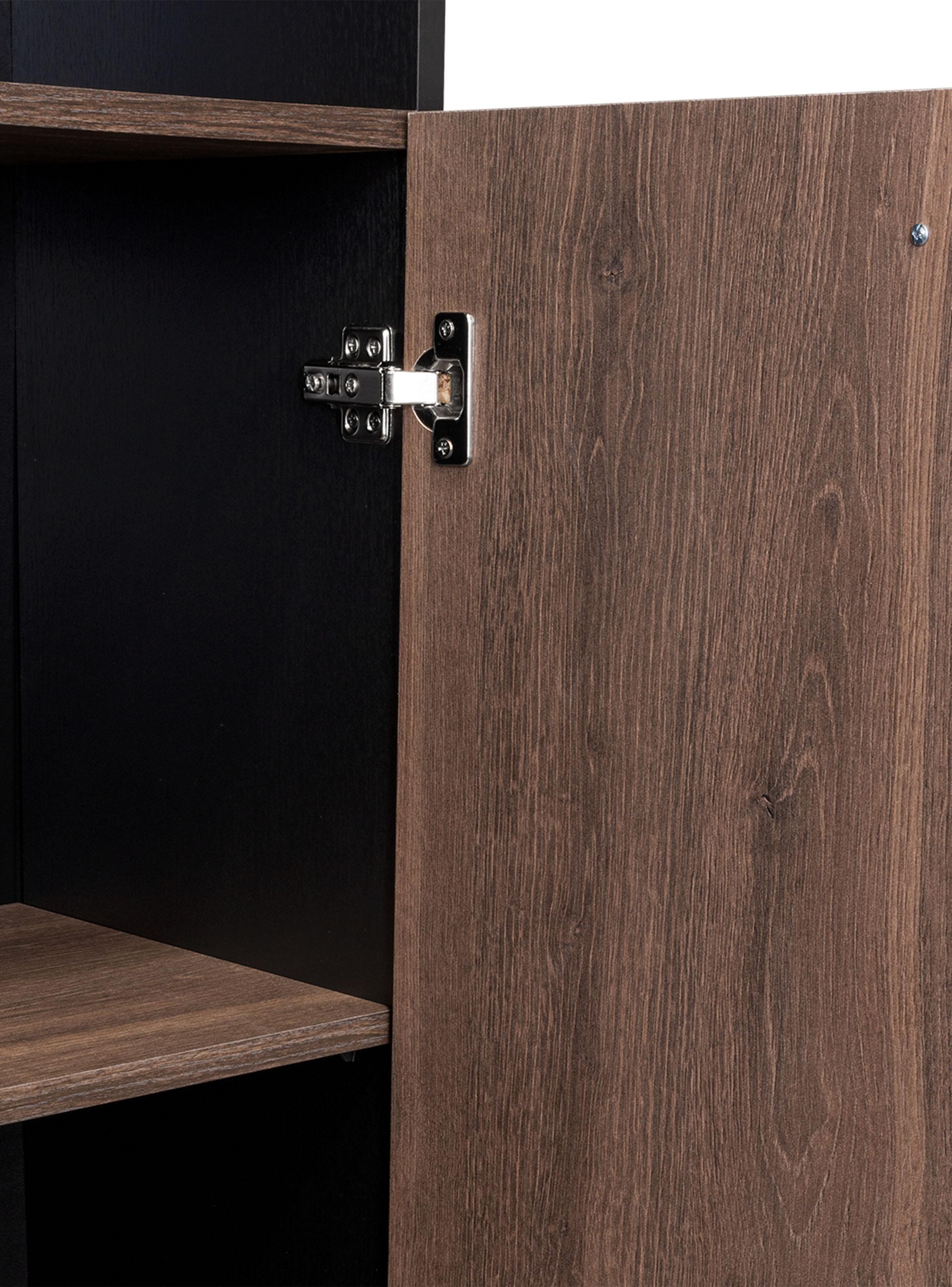 Estante 2 Puertas Home E4 180.6x62.8x31.4 cm Wengue y Milan-3