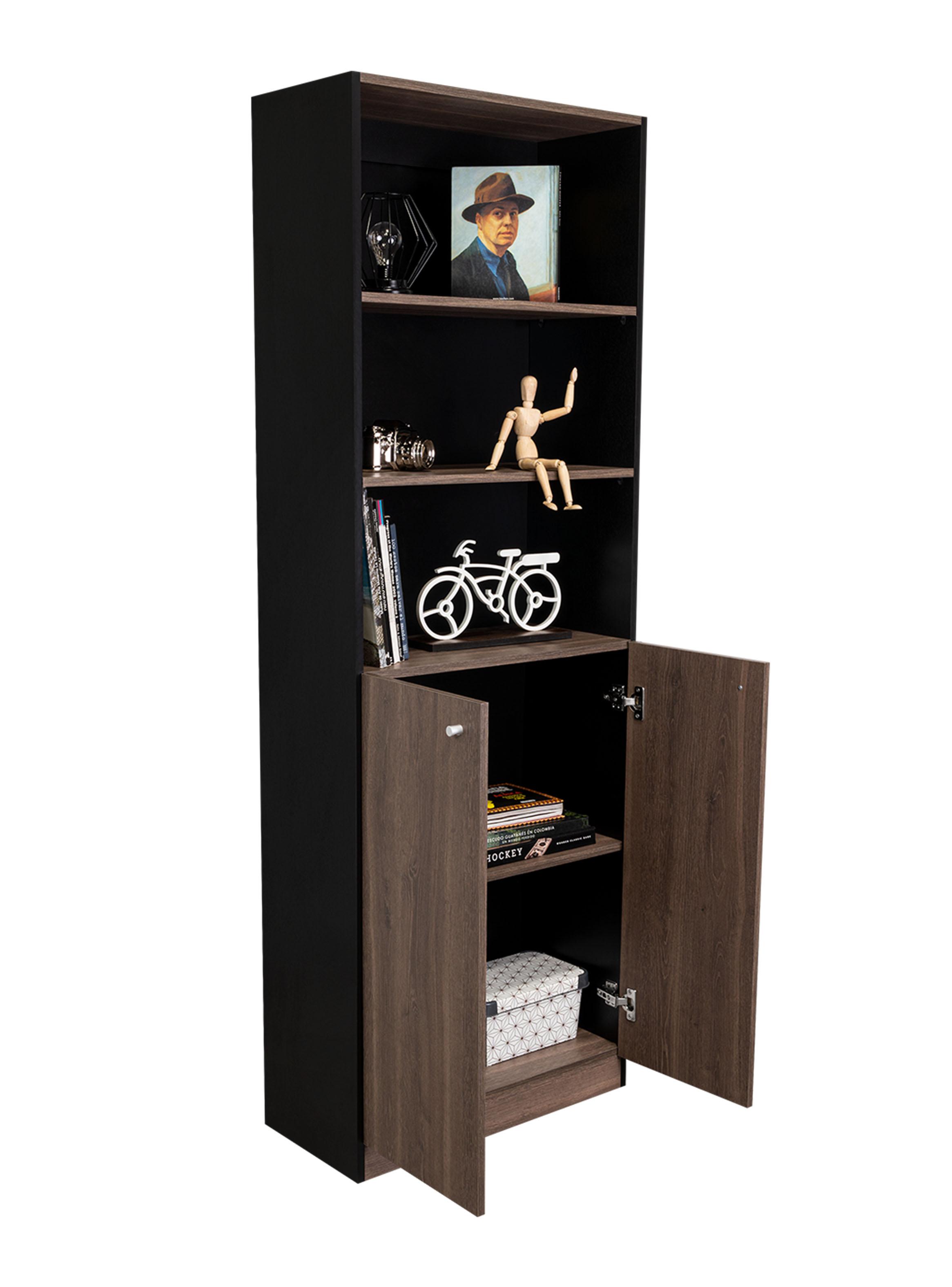 Estante 2 Puertas Home E4 180.6x62.8x31.4 cm Wengue y Milan-2