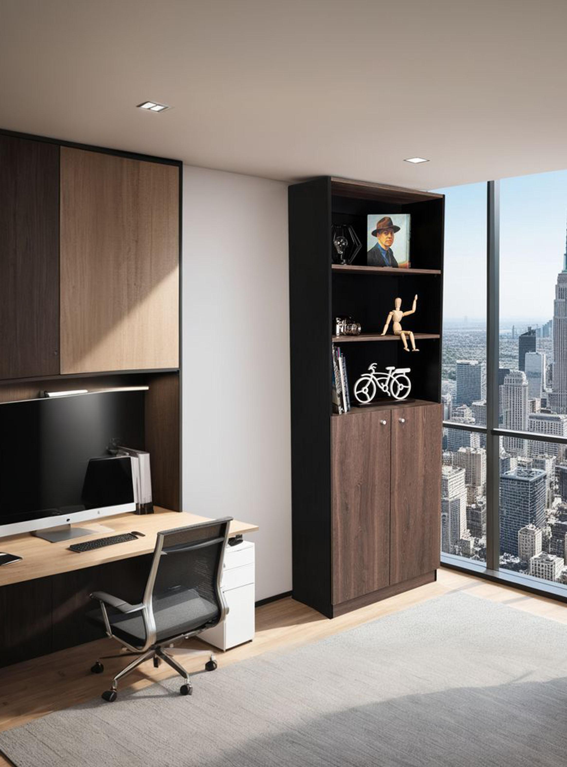 Estante 2 Puertas Home E4 180.6x62.8x31.4 cm Wengue y Milan-4