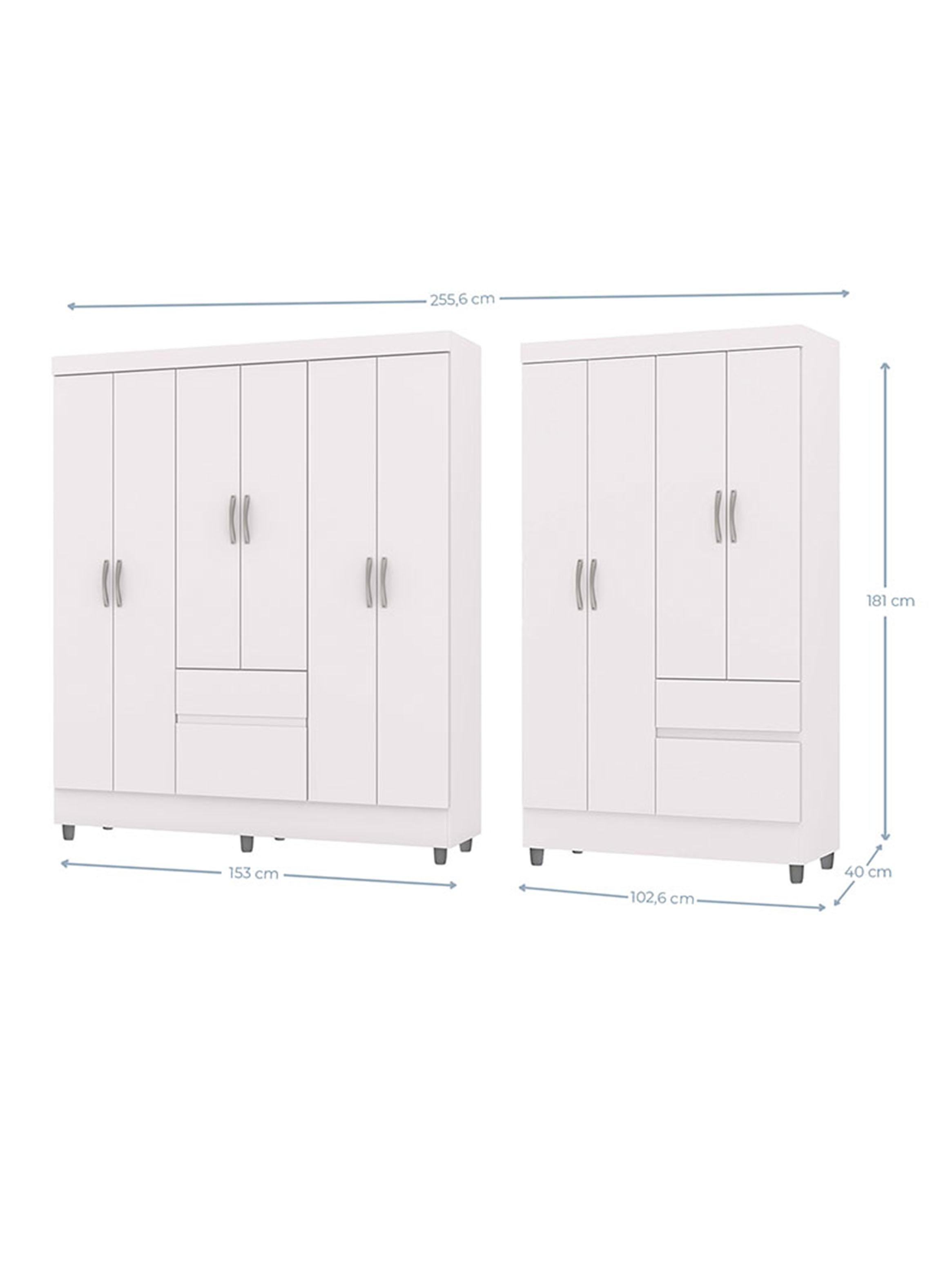 Combo 2 Clósets Americano 6 Puertas + 4 Puertas-1