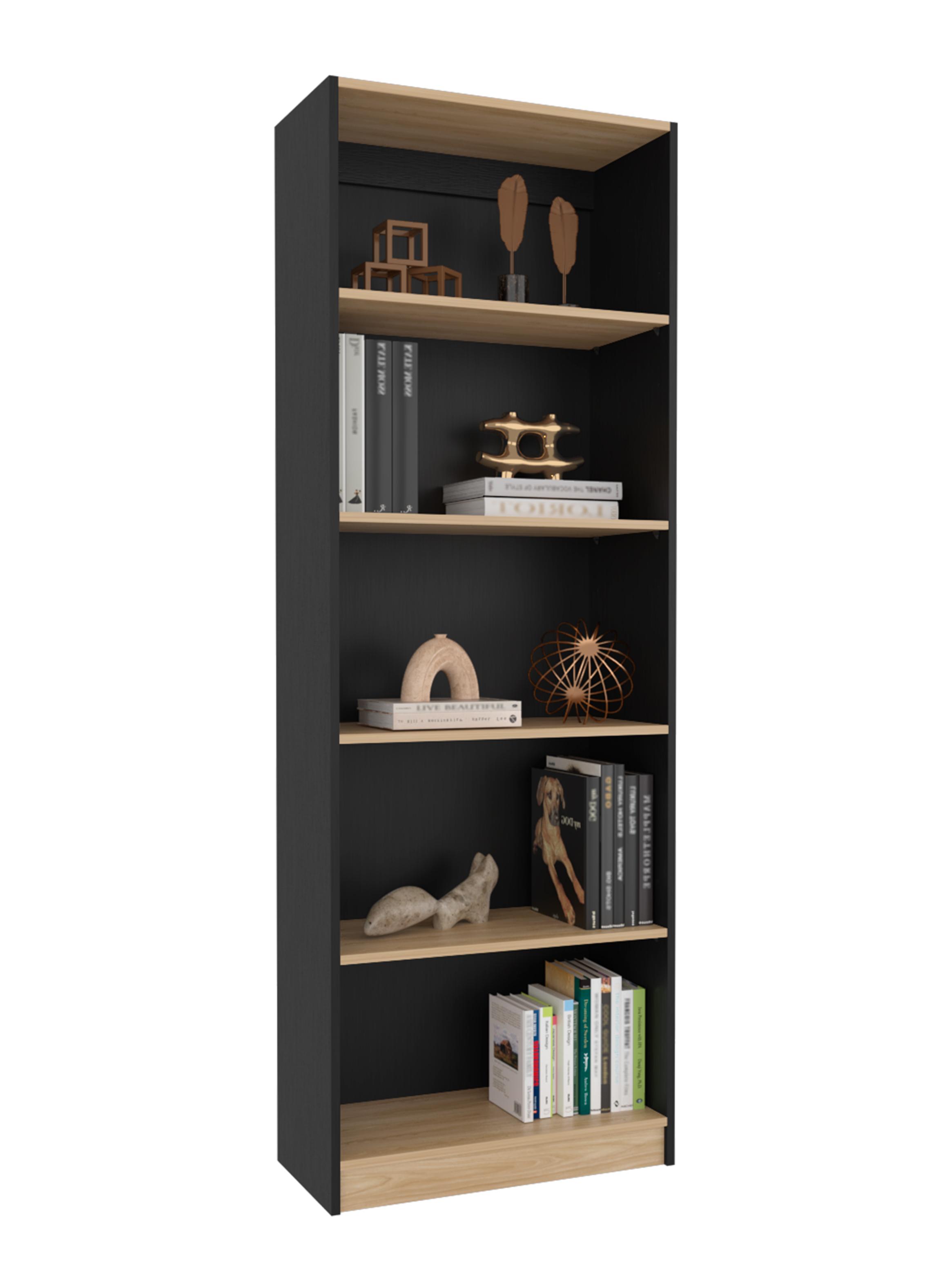 Estante 4 Repisas Home E3 180.6x62.8x29.9 cm Wengue y Fresno-3