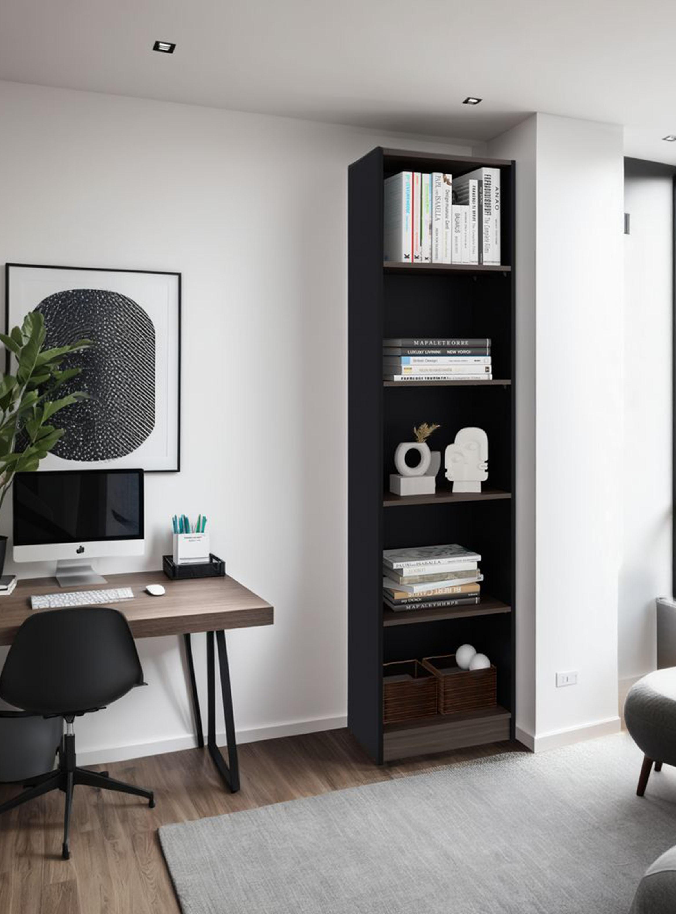 Estante 4 Repisas Home E2 180.6x45x29.6 cm Wengue y Milan-4