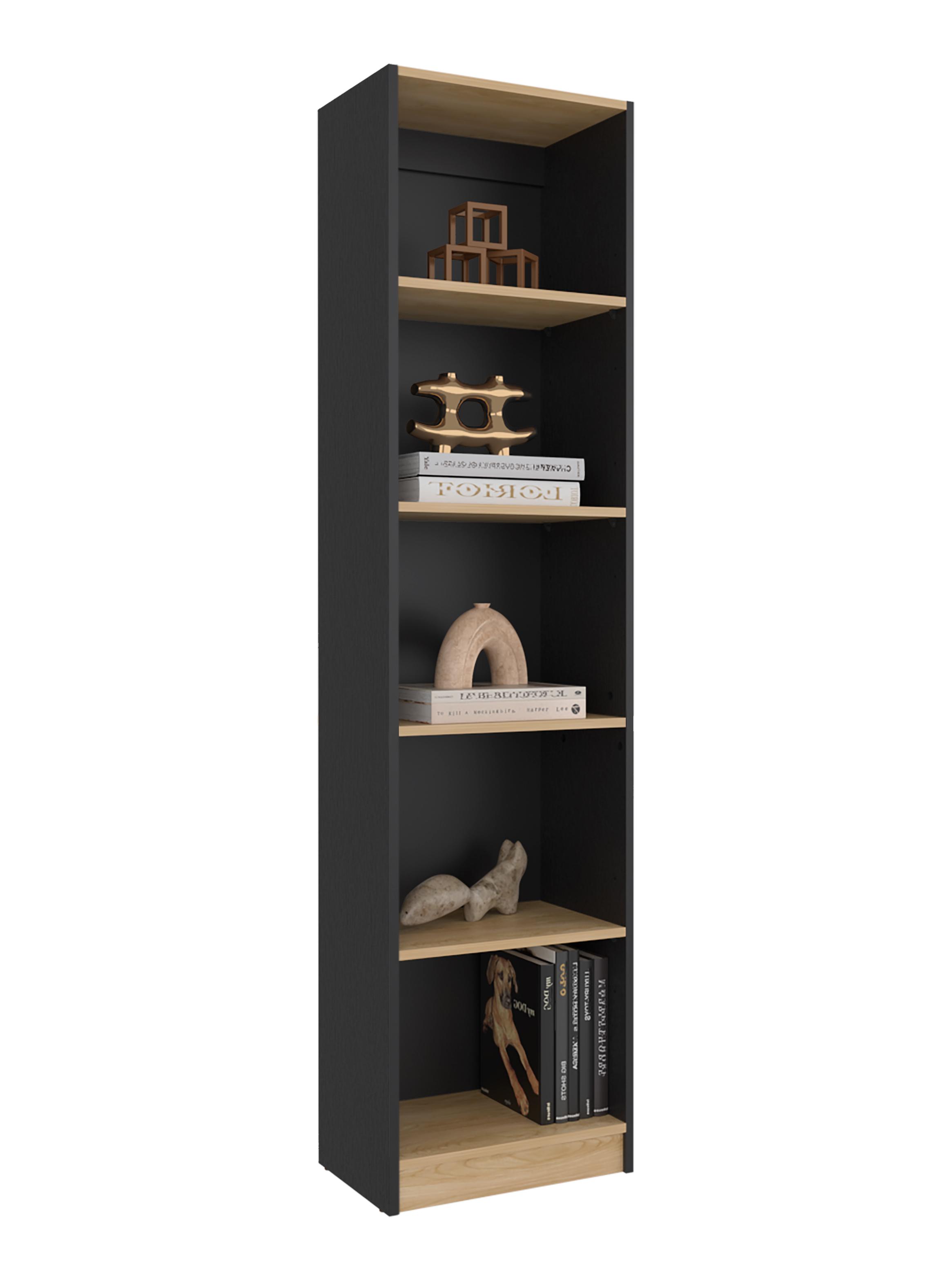 Estante 4 Repisas Home E2 180.6x45x29.6 cm Wengue y Fresno-3