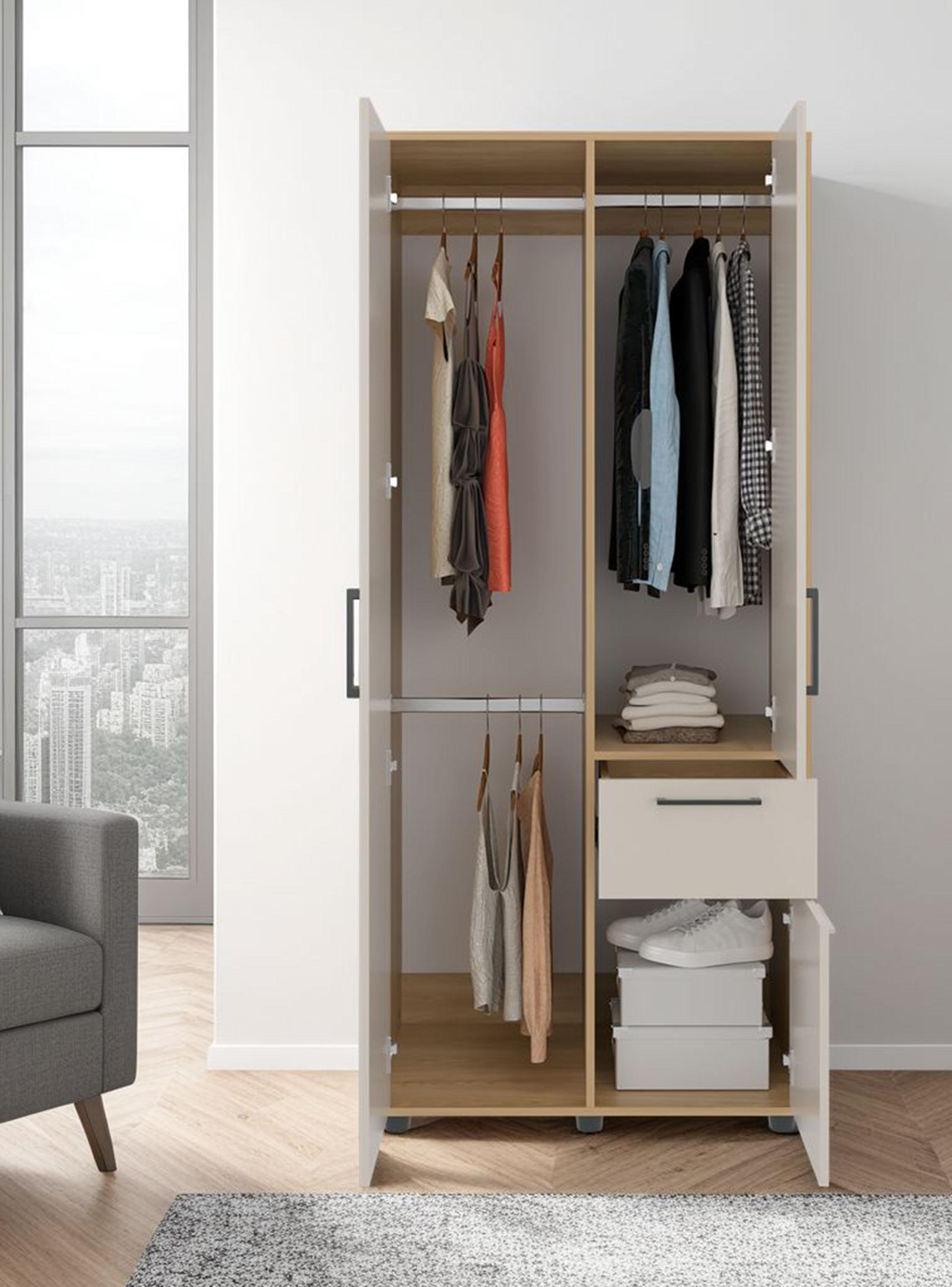 Clóset Vance Fresno Capri 3 Puertas + 1 Cajón-4