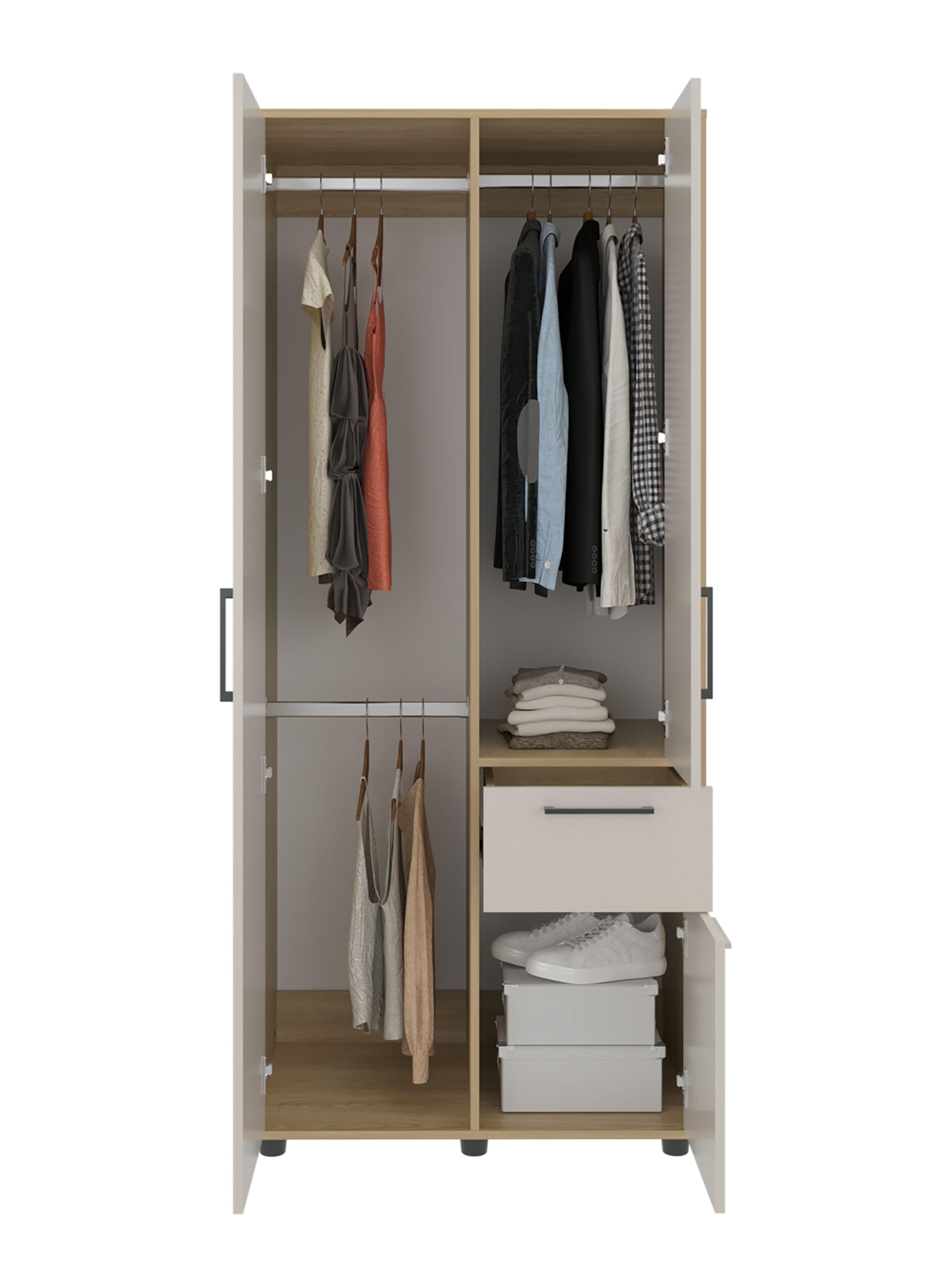 Clóset Vance Fresno Capri 3 Puertas + 1 Cajón-2