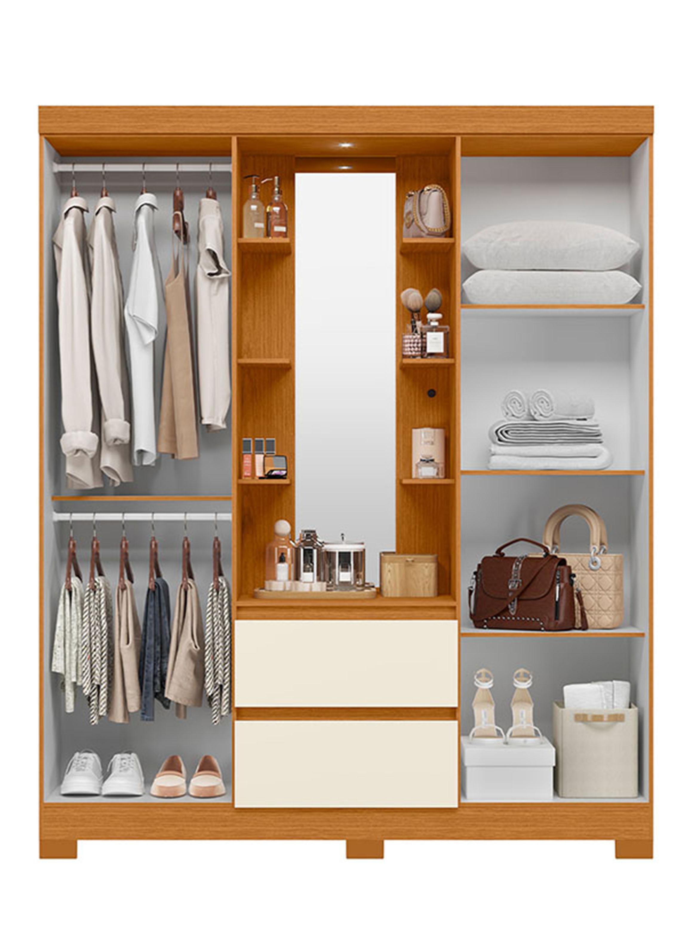 Clóset Olímpia 4 Puertas con 2 Cajones-2