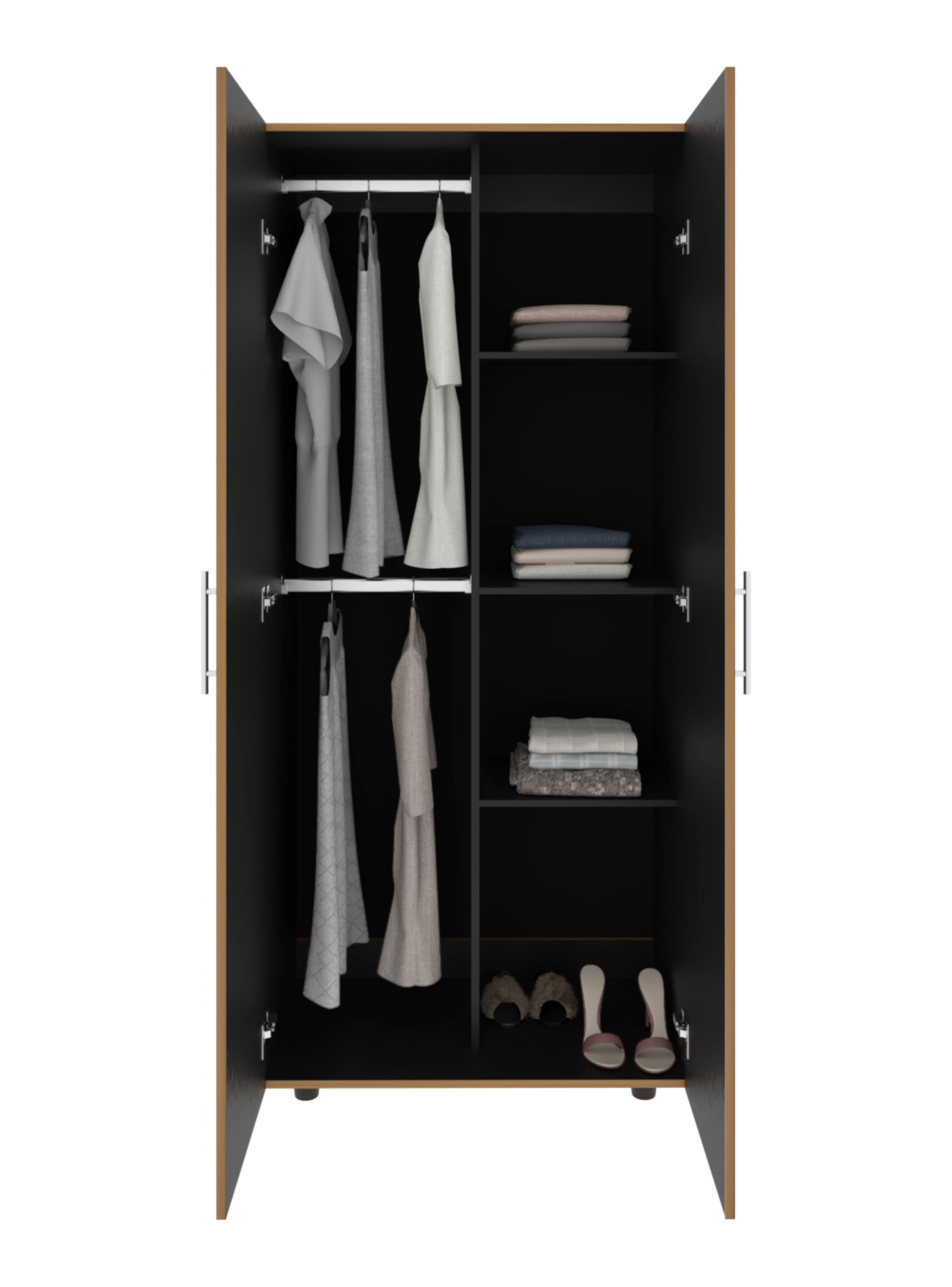 Clóset Tera Fresno Europeo Wengue 2 Puertas-2