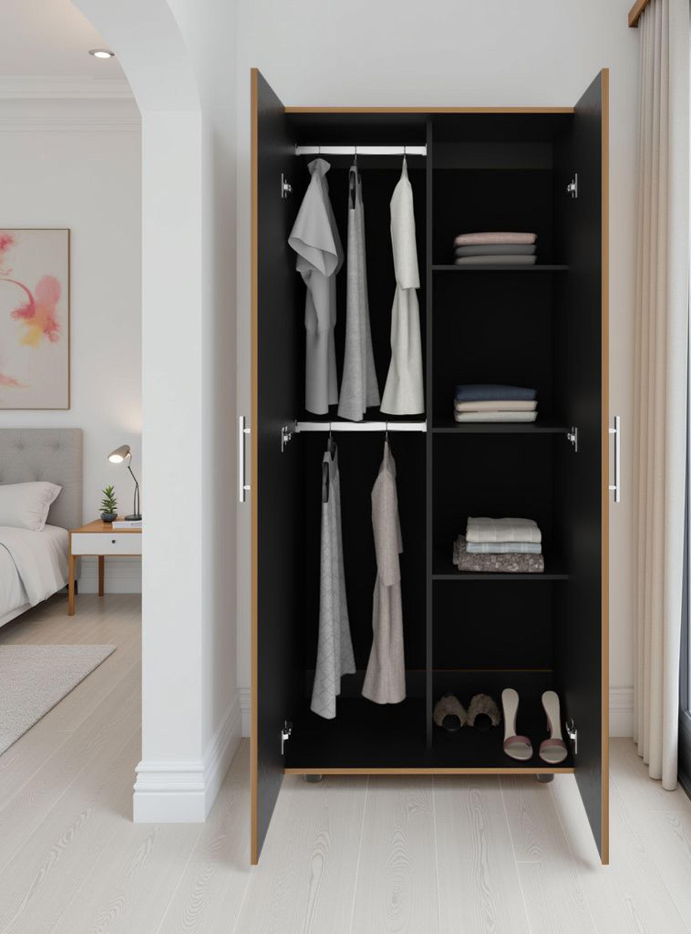 Clóset Tera Fresno Europeo Wengue 2 Puertas-4