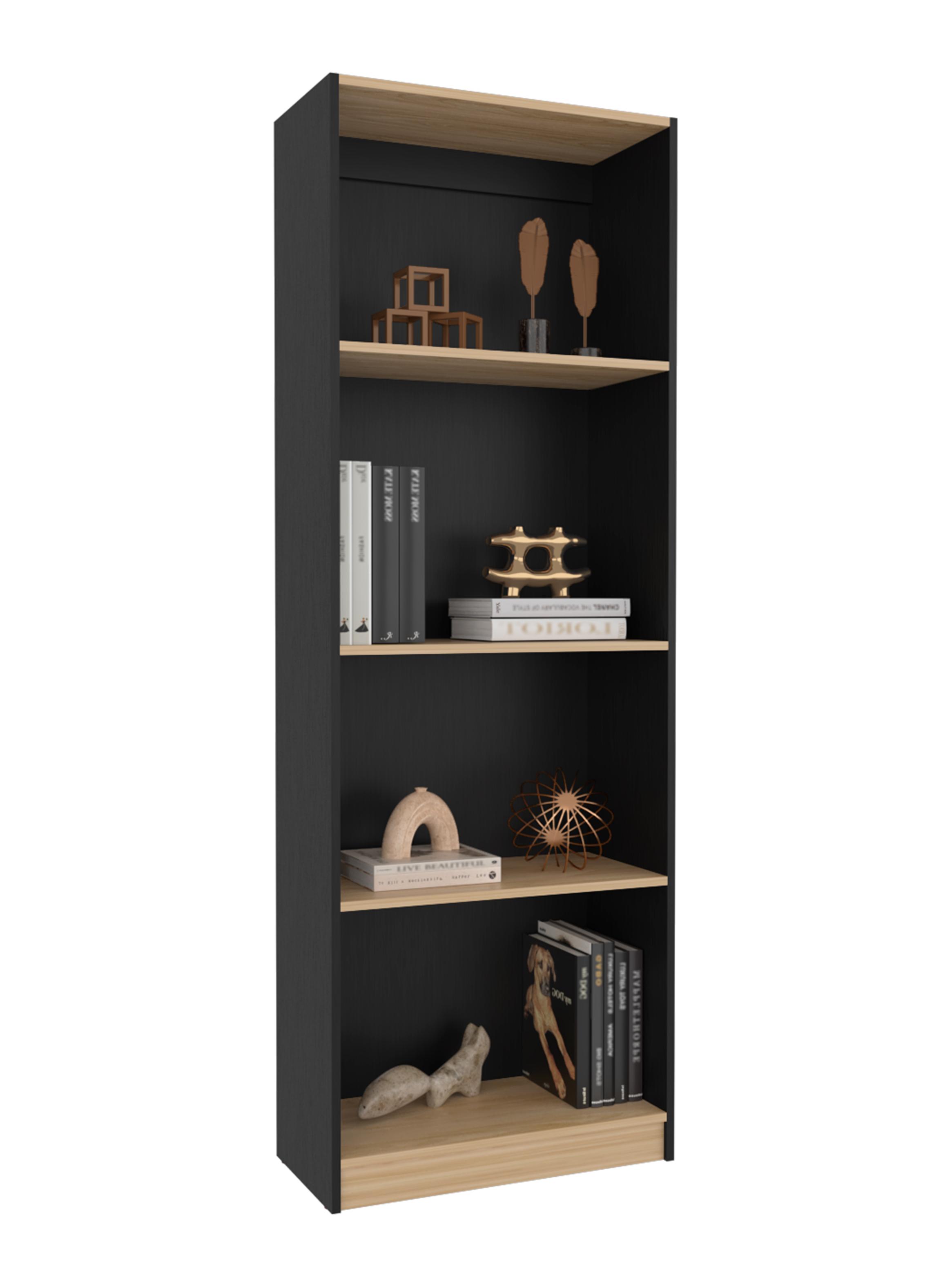 Estante 3 Repisas Home E1 180.6x62.8x29.9 cm Wengue y Fresno-3