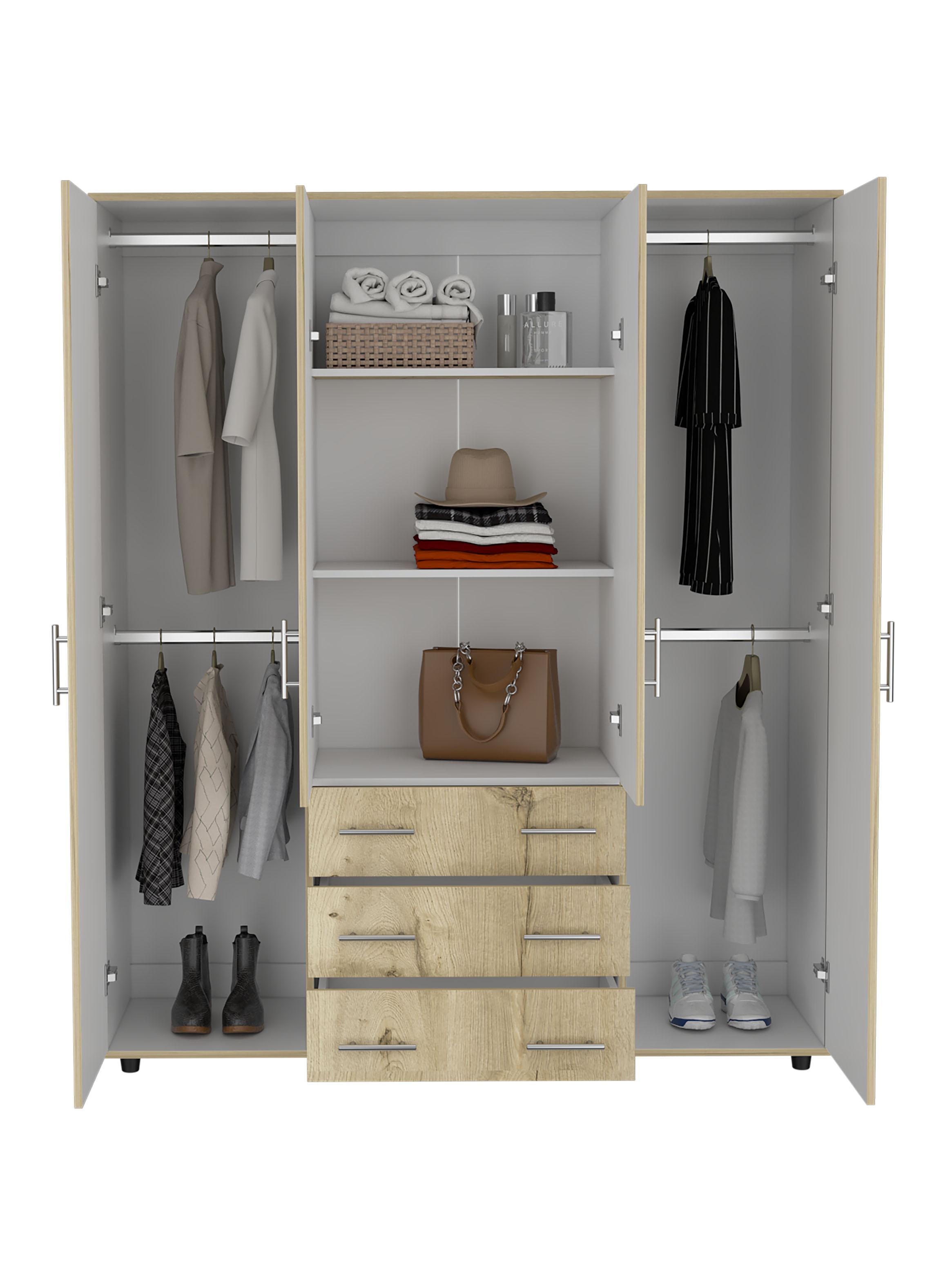 Clóset Fontan Duna Blanco 4 Puertas + 3 Cajones-2