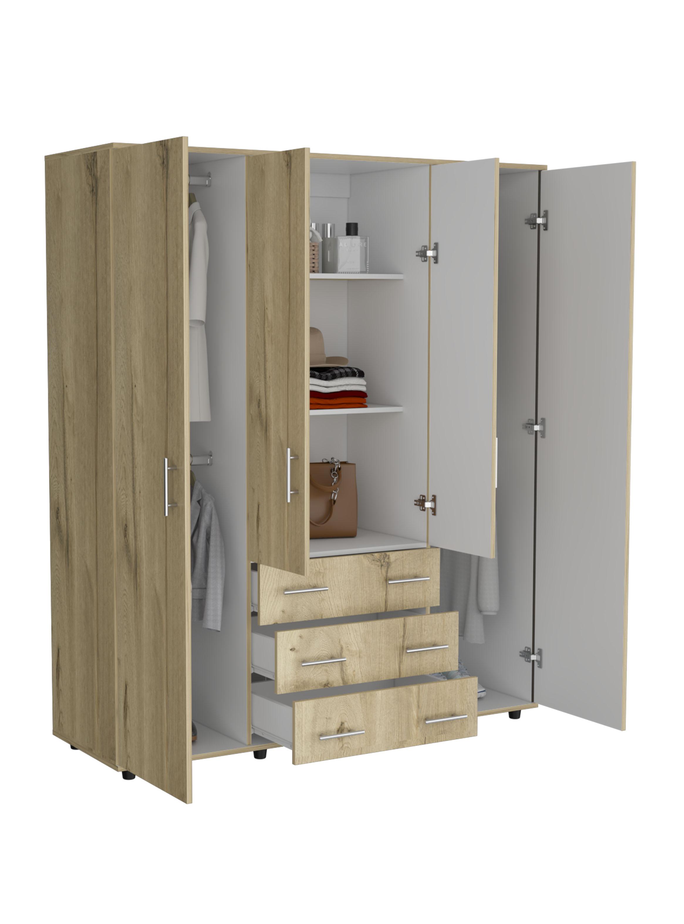 Clóset Fontan Duna Blanco 4 Puertas + 3 Cajones-3