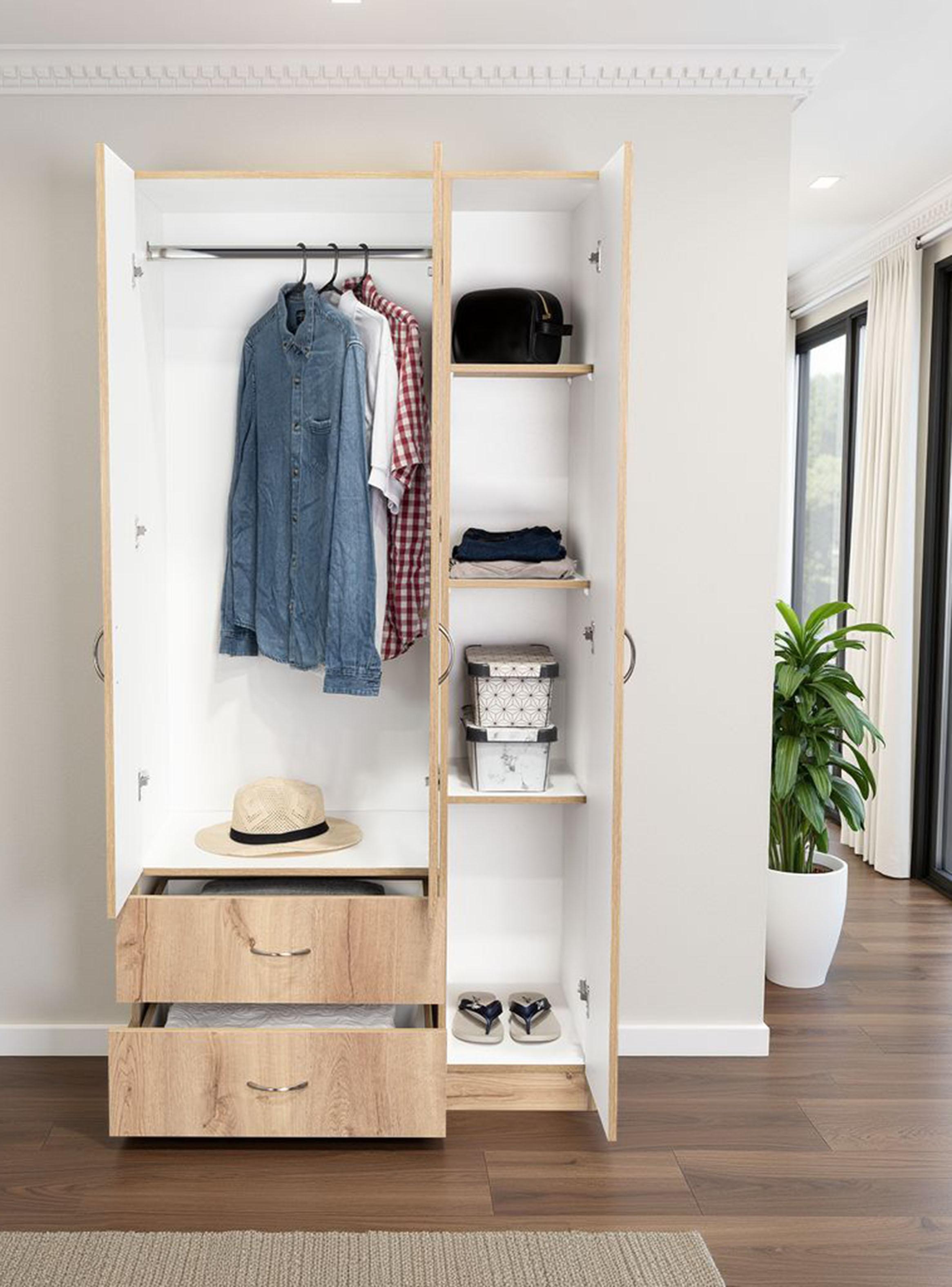 Clóset Austral Duna Blanco 3 Puertas + 2 Cajones-4