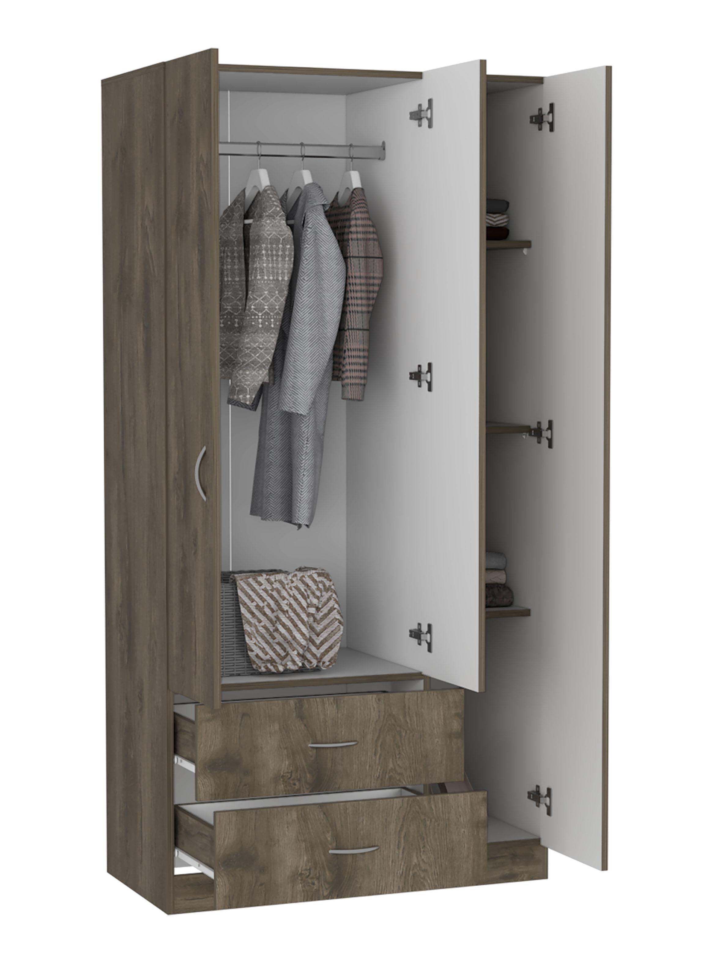 Clóset Austral Bellota Blanco 3 Puertas + 2 Cajones-3