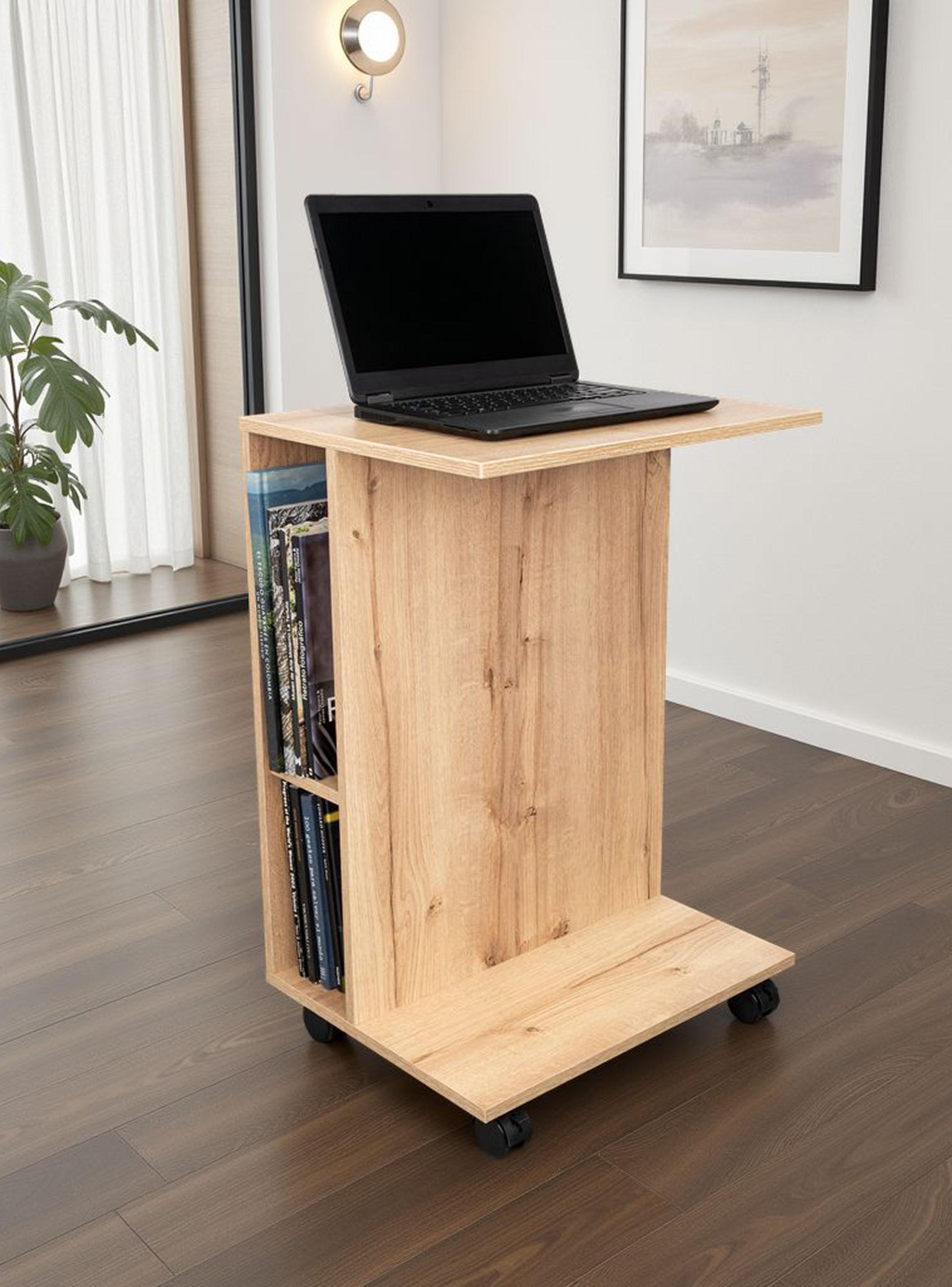 Escritorio Portable con Ruedas Luzzo 73x50.2x40.2 cm Duna-4