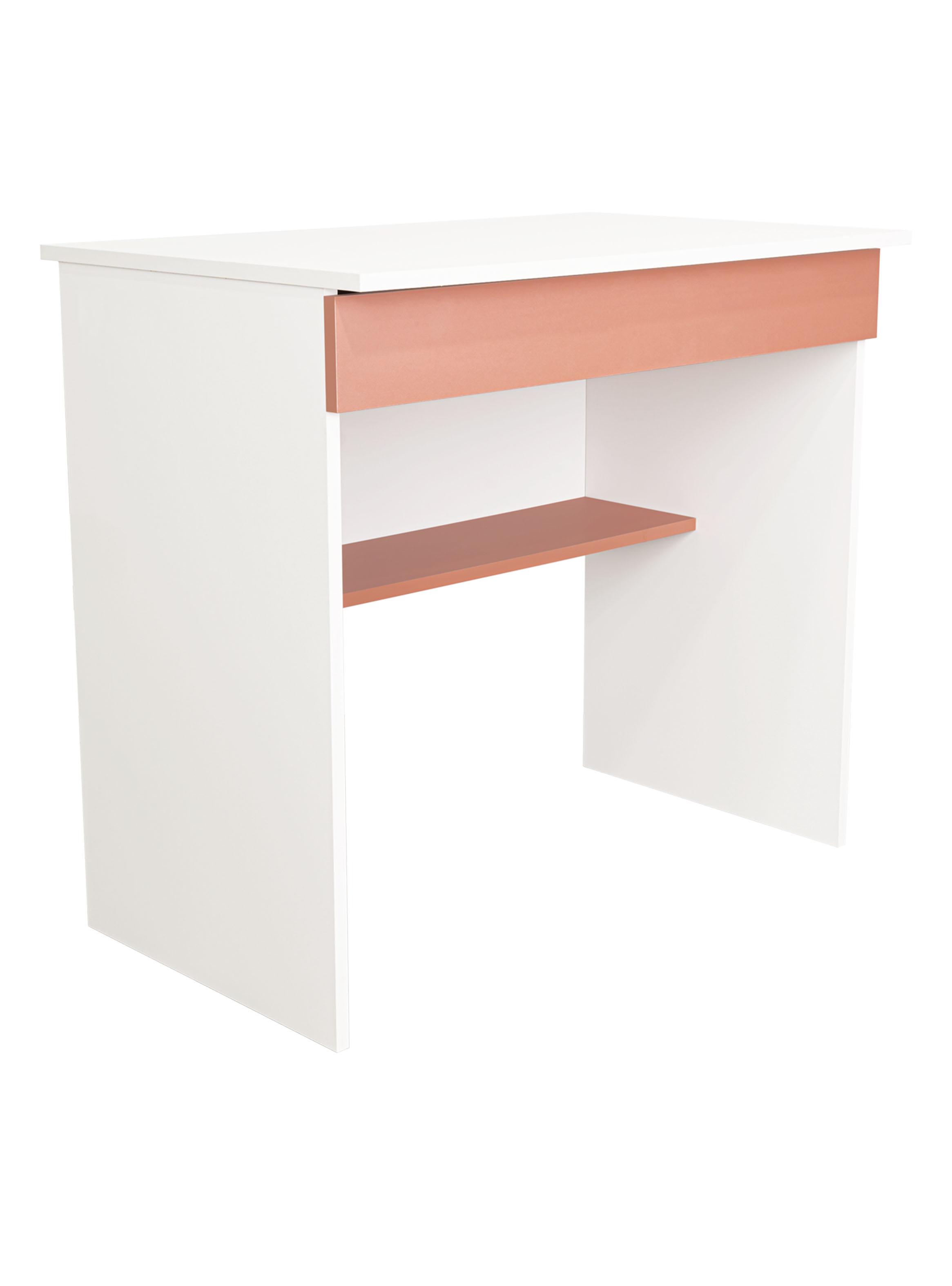 Escritorio 1 Cajon Ohio 73x80x49.8 cm Blanco y Arupo-2