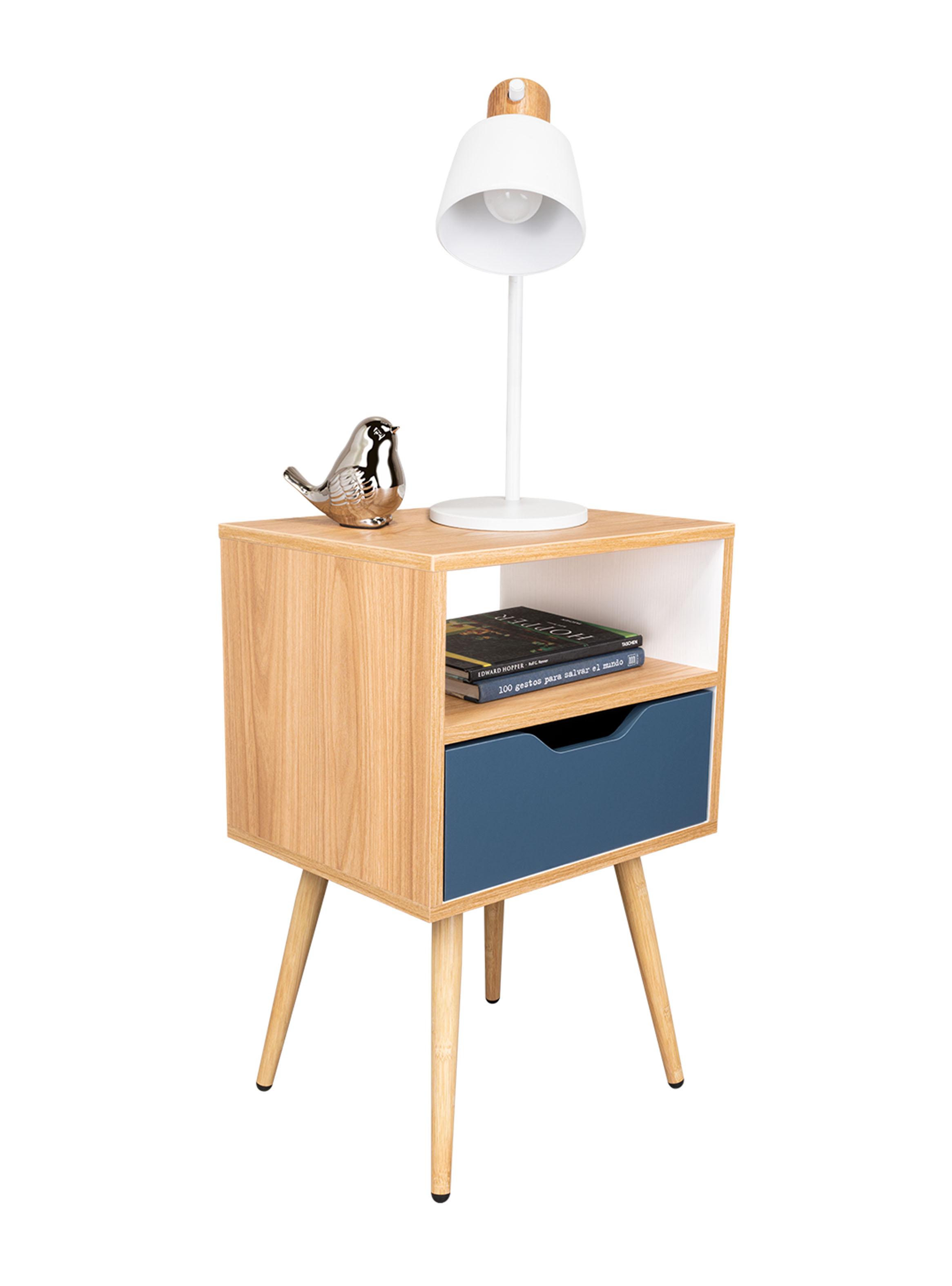 Velador 1 Cajón Otom Fresno Kronos-2