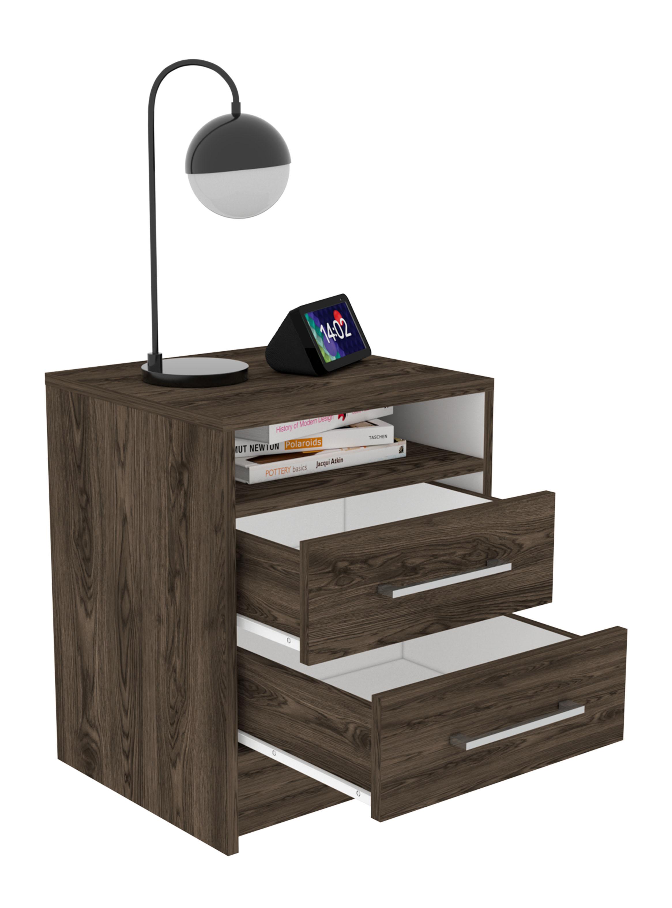 Velador 2 Cajones Eter Milan Blanco-3