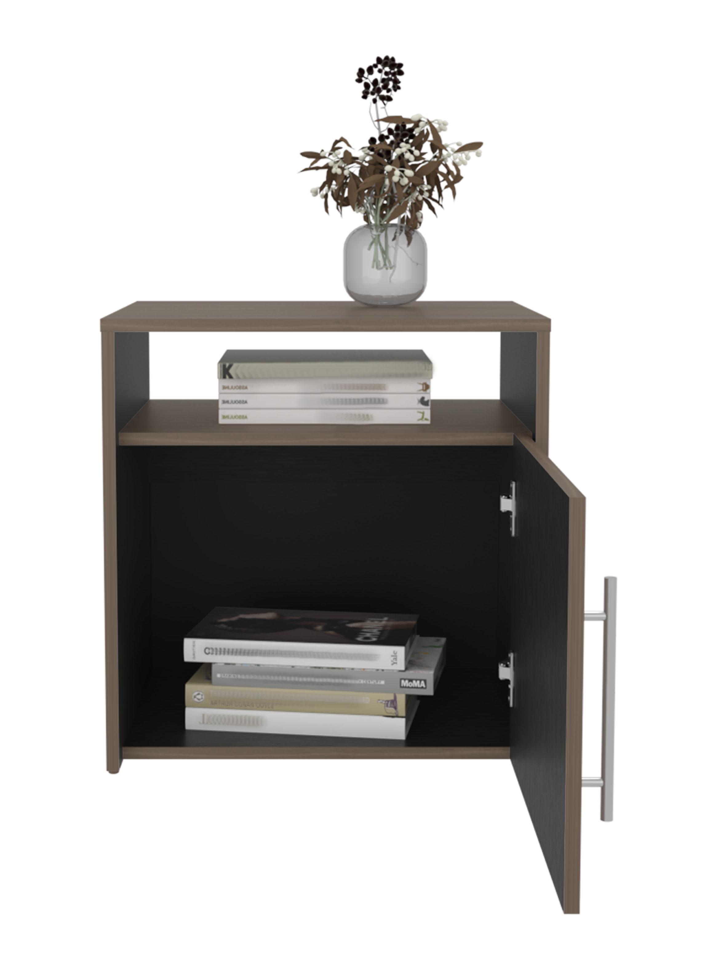 Velador 1 Puerta Bigaf Milan Wengue-2