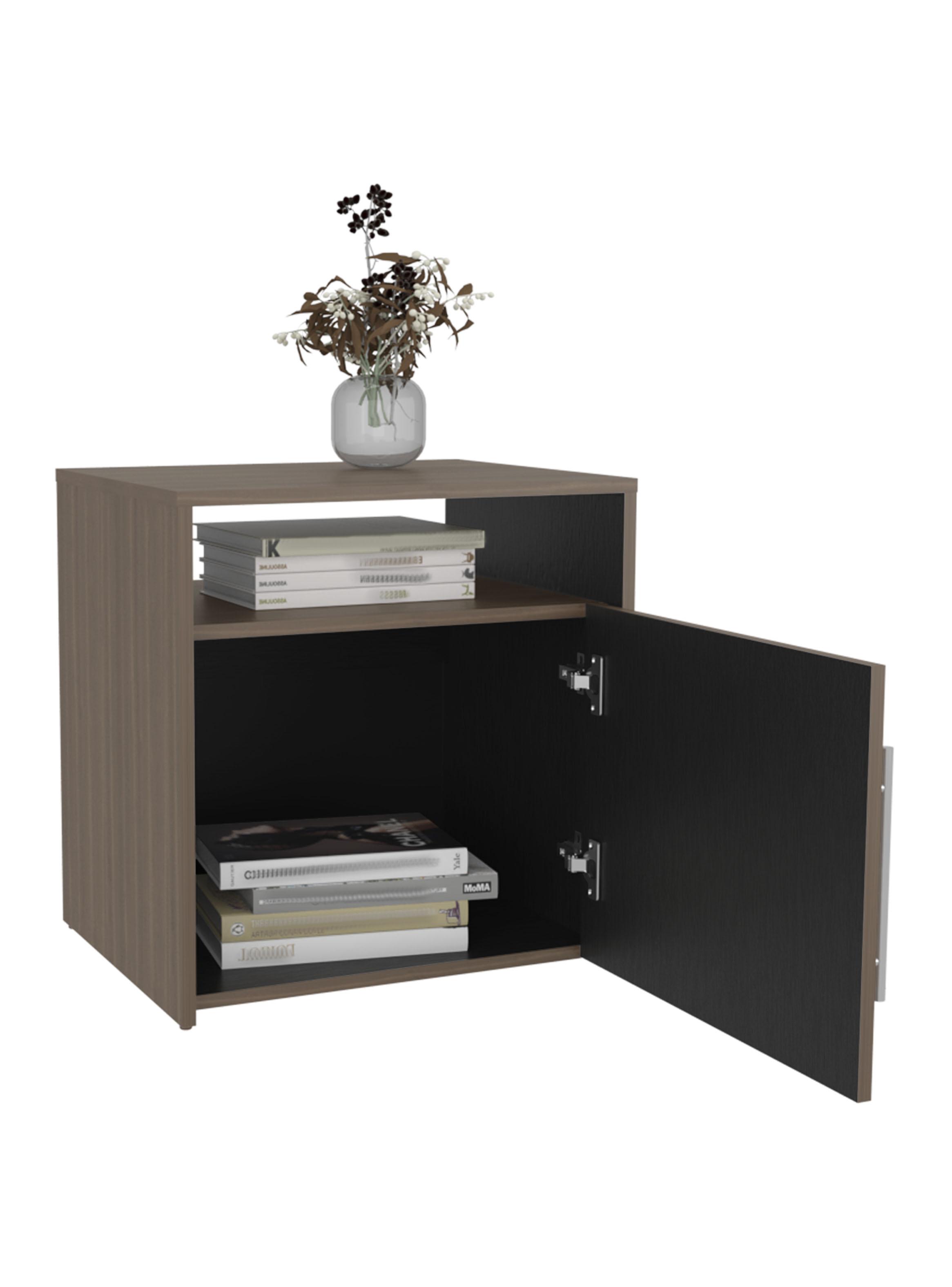 Velador 1 Puerta Bigaf Milan Wengue-3