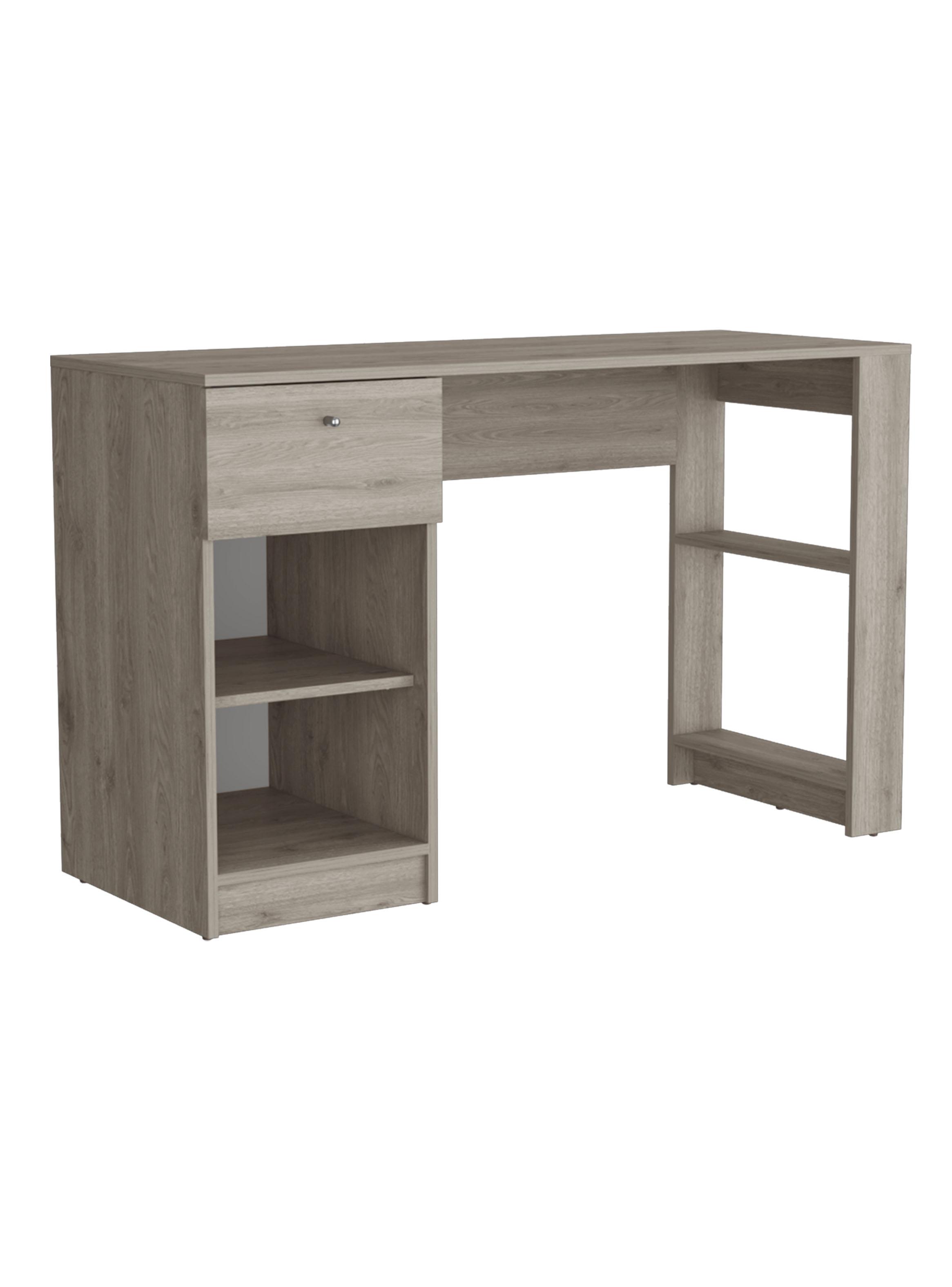 Escritorio 1 Cajon Home Ceniza 75.6x120.2x47.3 cm-2