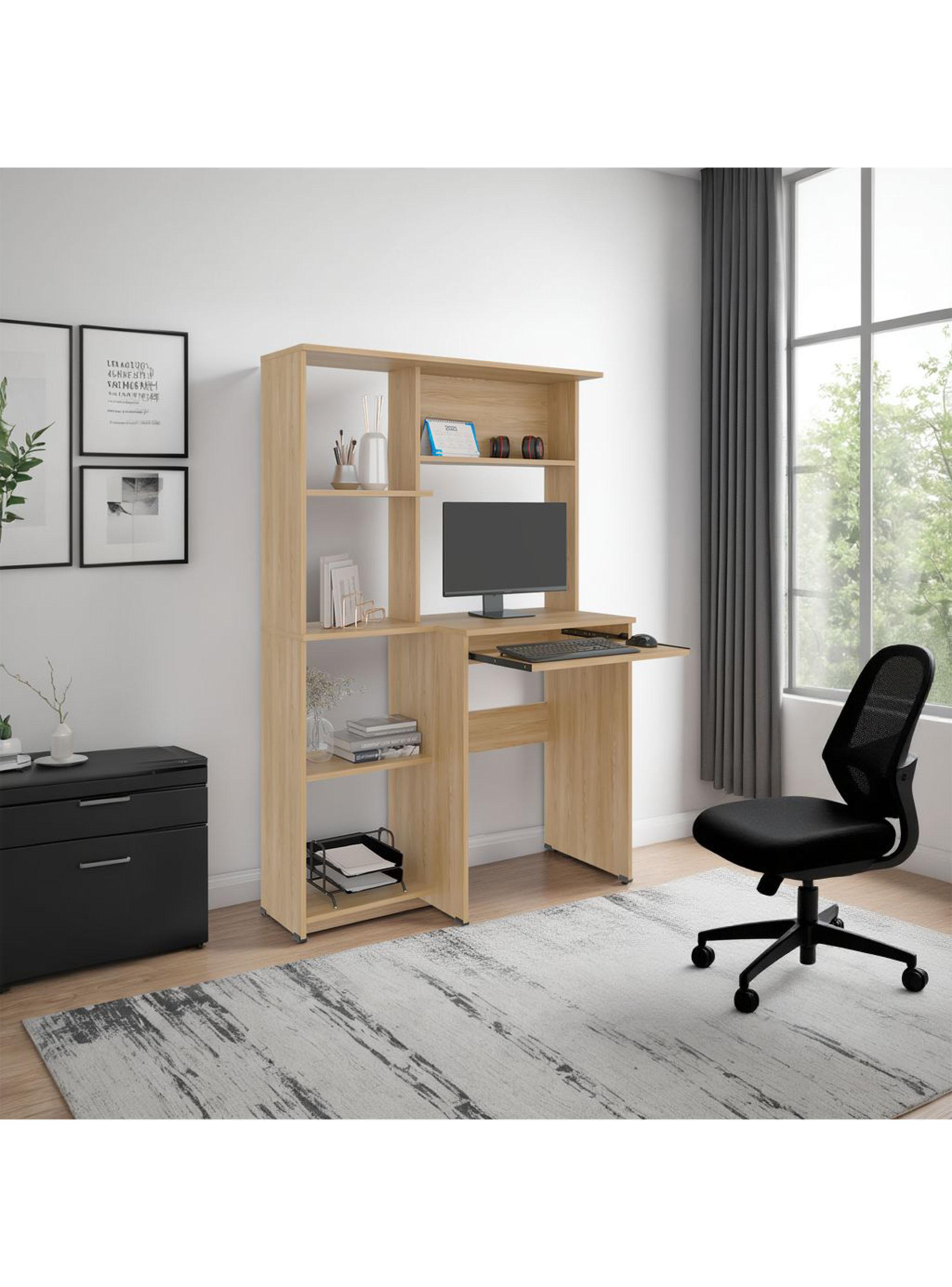 Escritorio con Biblioteca Alden Eco 150x100x40 cm Fresno Europeo-4