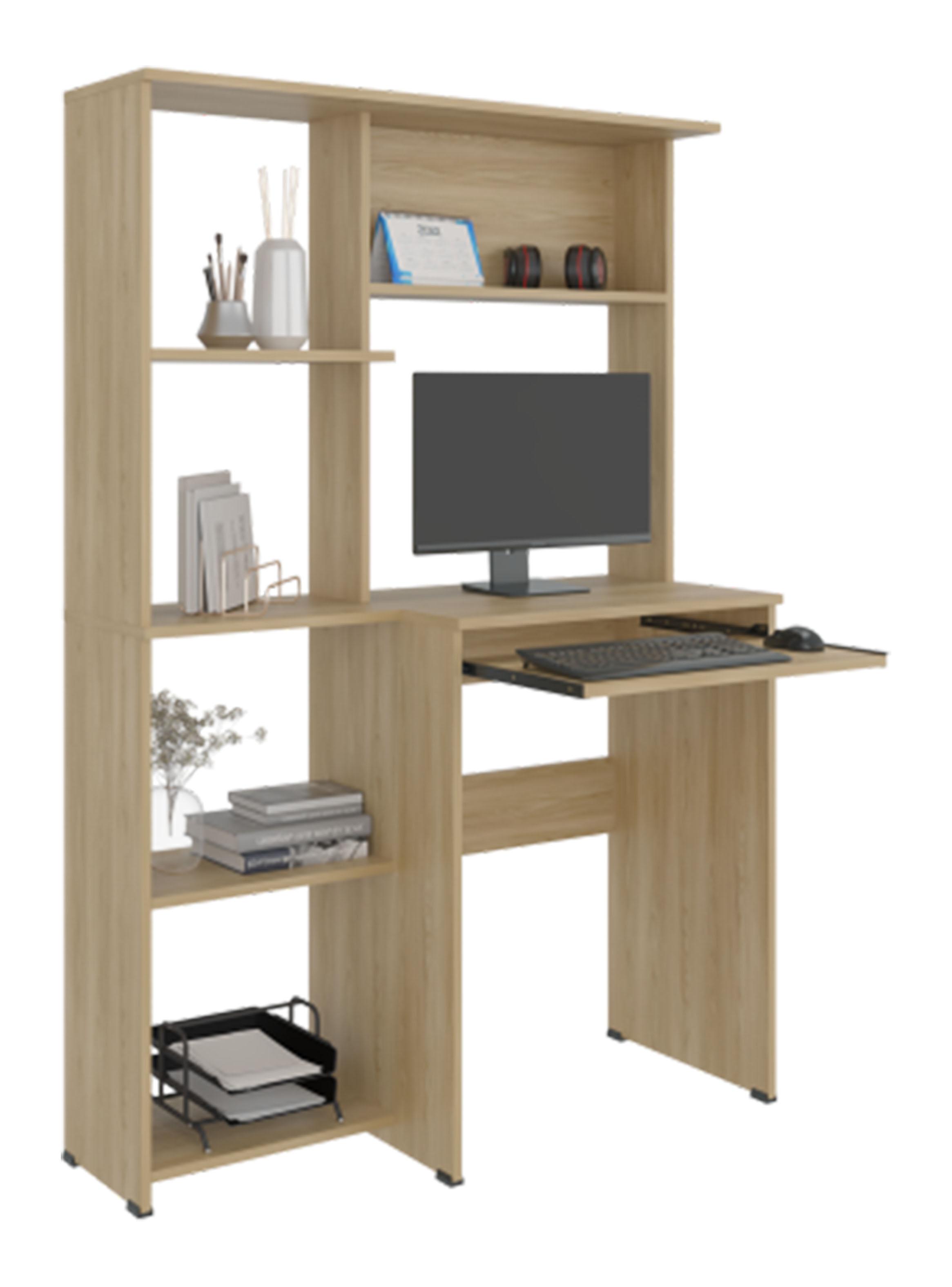 Escritorio con Biblioteca Alden Eco 150x100x40 cm Fresno Europeo-3