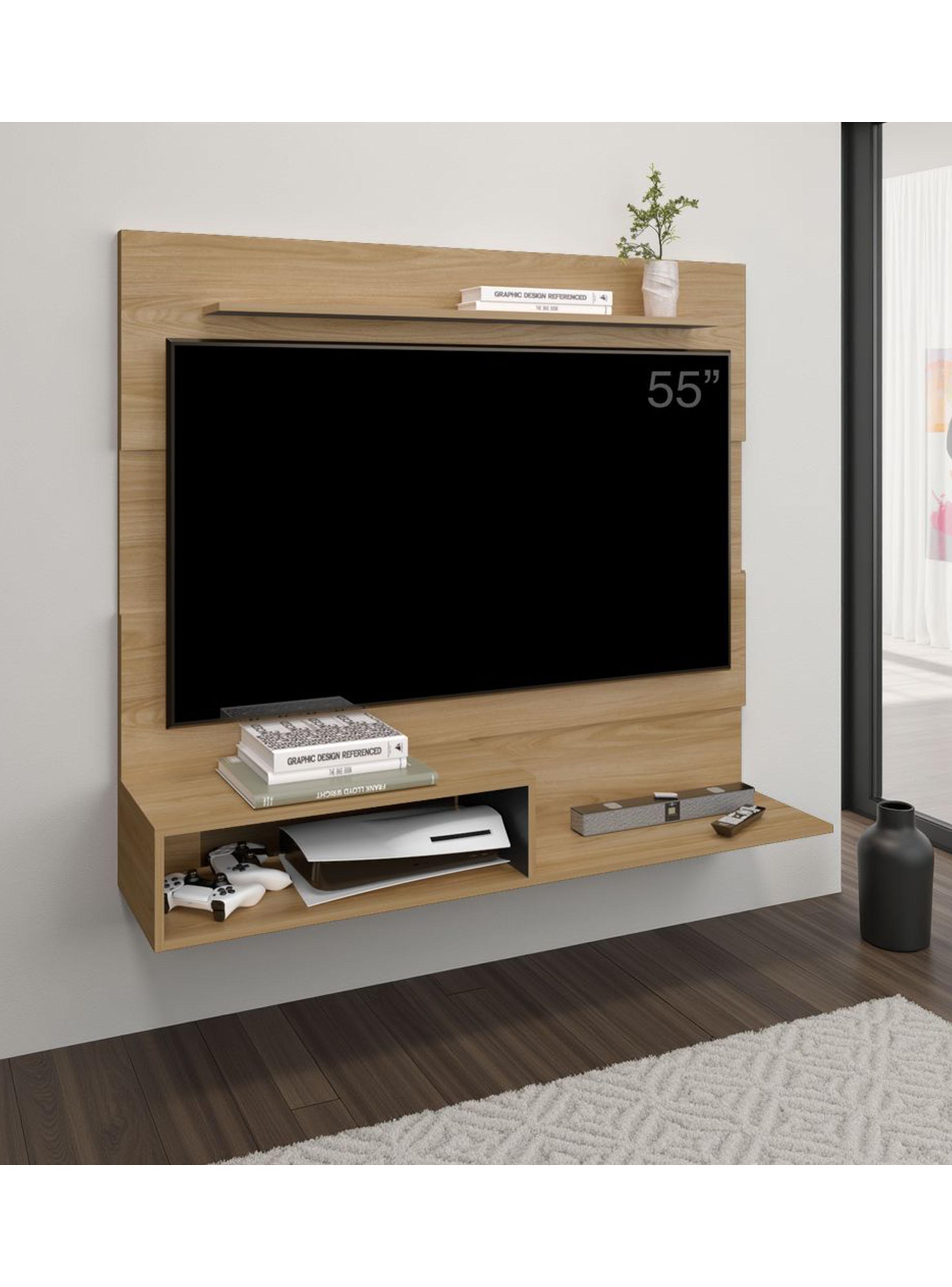 Panel Tv 55'' Beijing Fresno Europeo y Wengue 120x140x31.5 cm-4