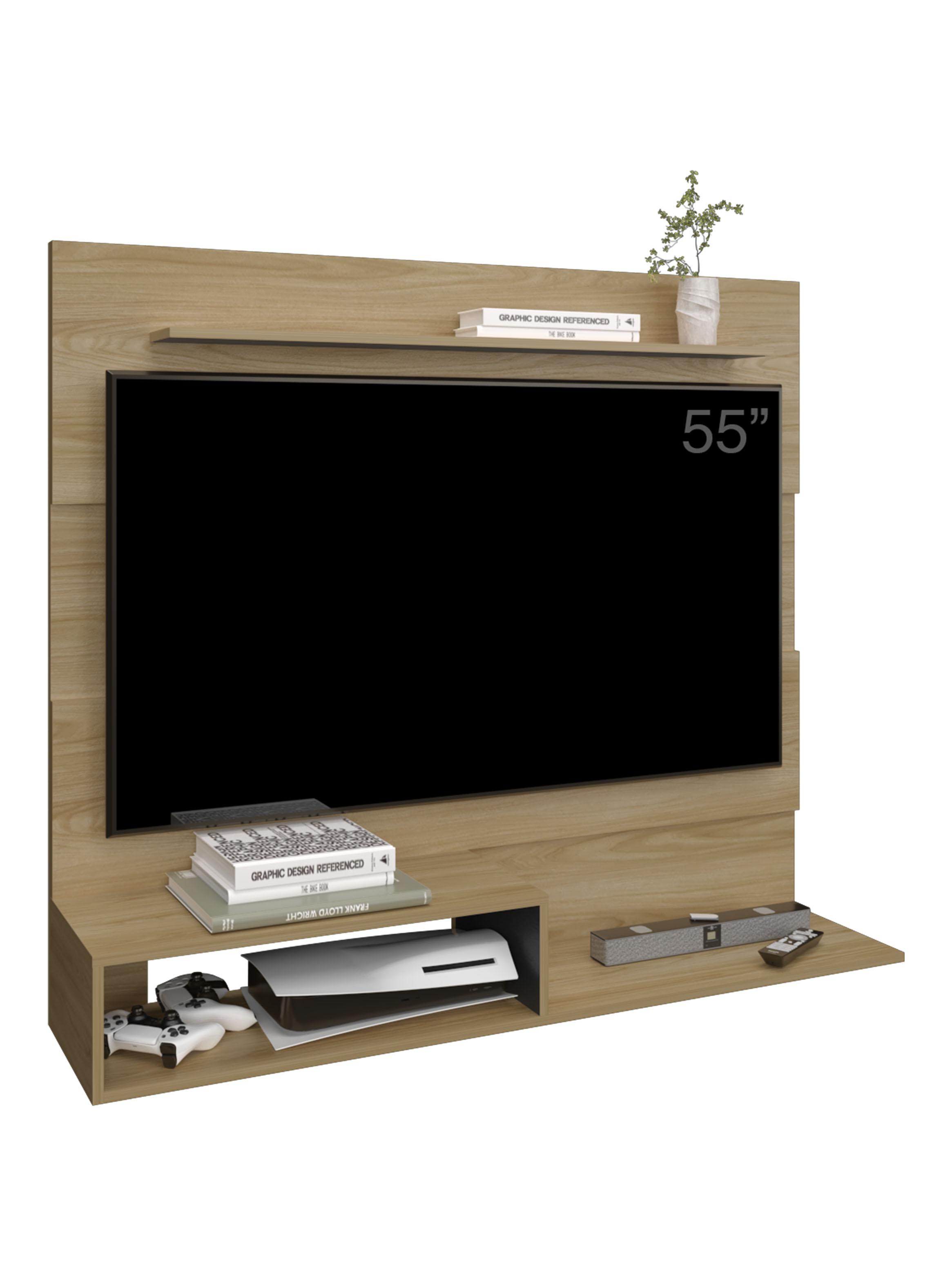 Panel Tv 55'' Beijing Fresno Europeo y Wengue 120x140x31.5 cm-3