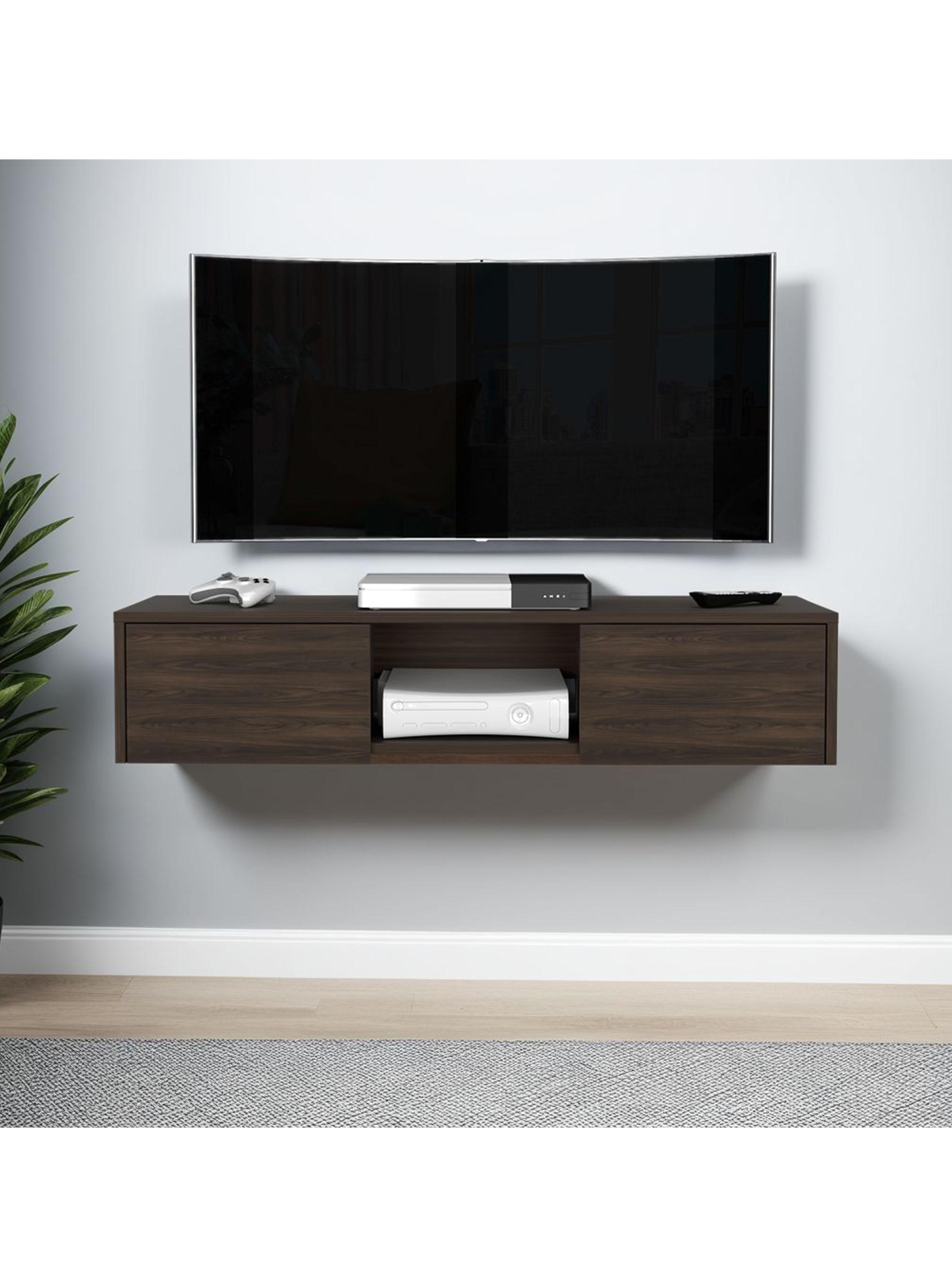 Repisa para Tv 65'' Glen Nogal Europeo 26.8x125.1x29.7 cm-4