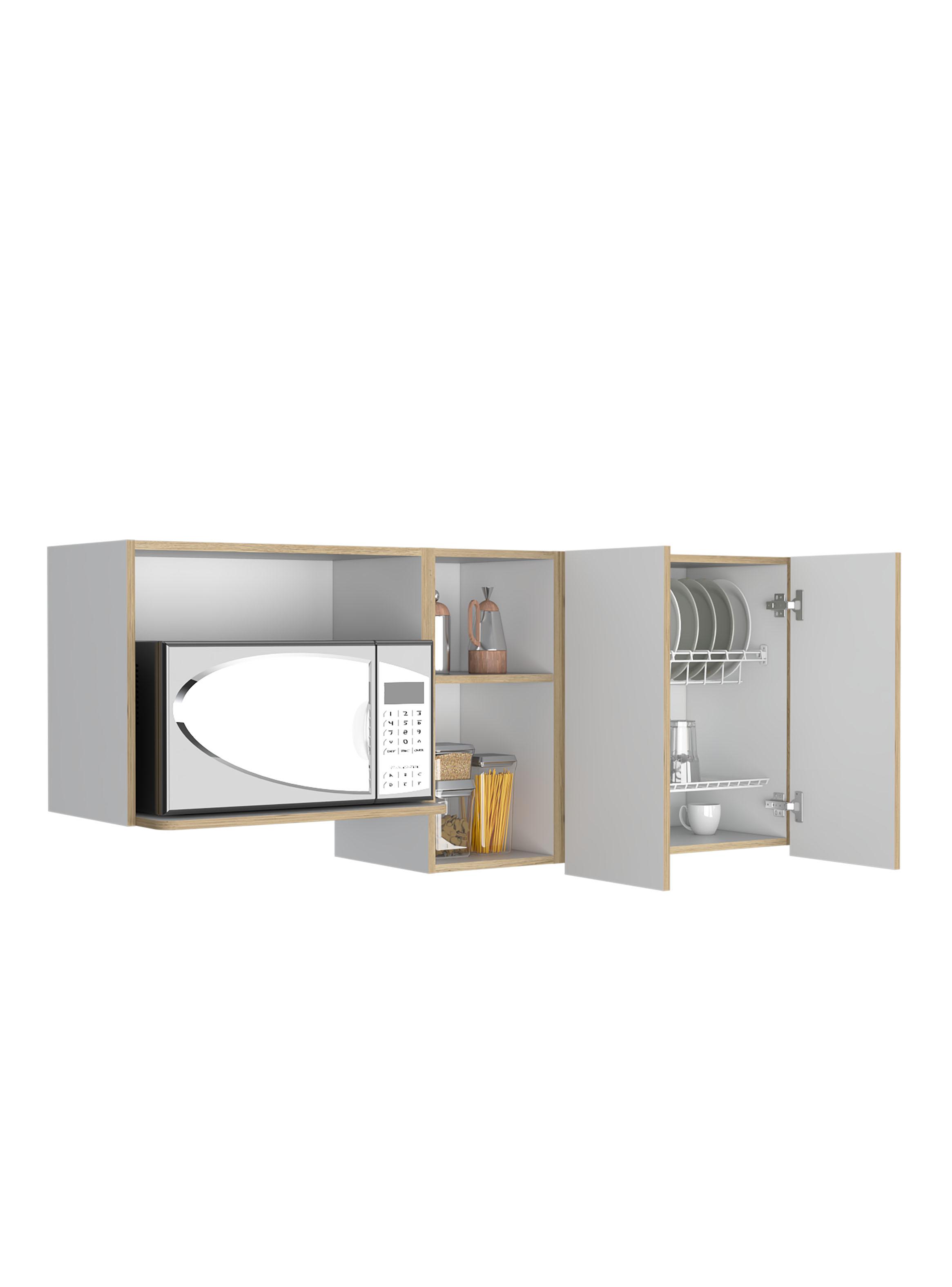 Mueble de Cocina Mural Corinto 62x150x34.5 cm Macadamia-2