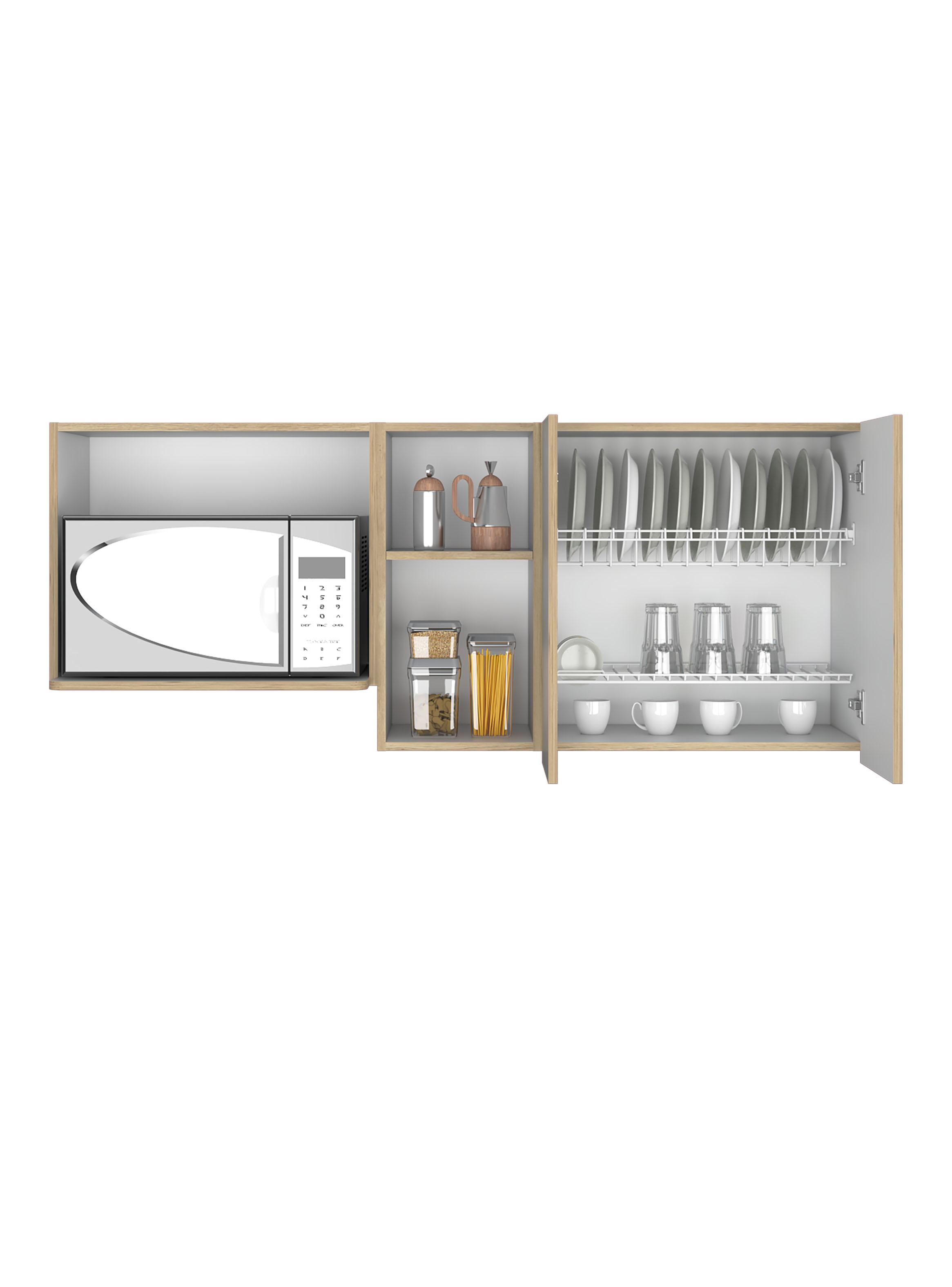 Mueble de Cocina Mural Corinto 62x150x34.5 cm Macadamia-3
