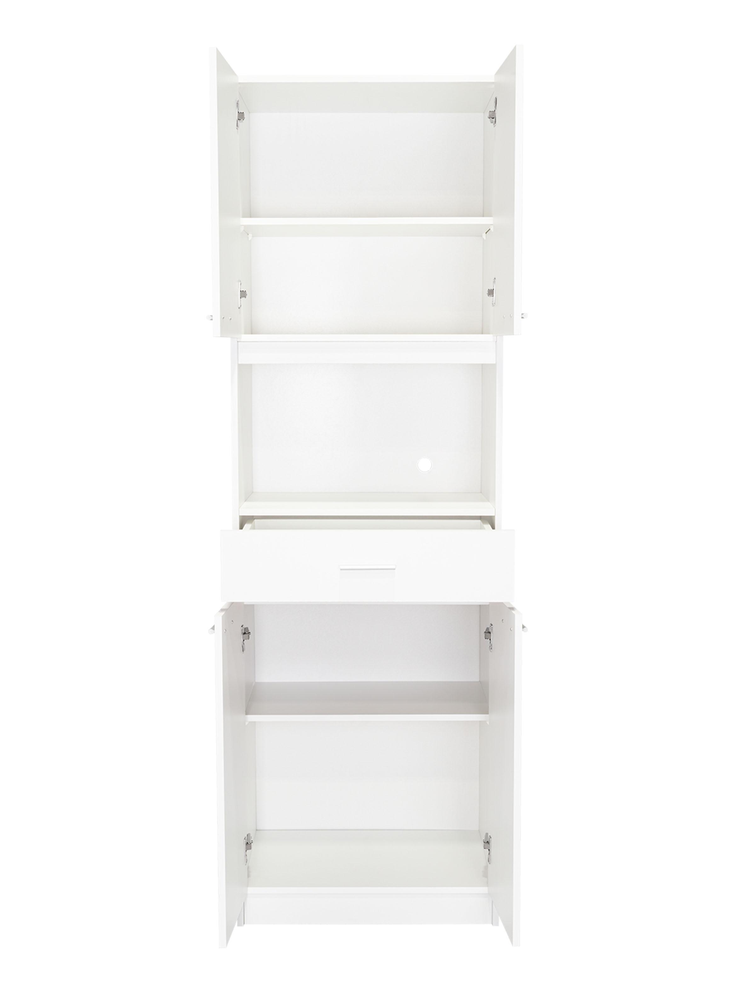 Mueble de Cocina para Microondas Bau Blanco 197x62x39.05 cm-2