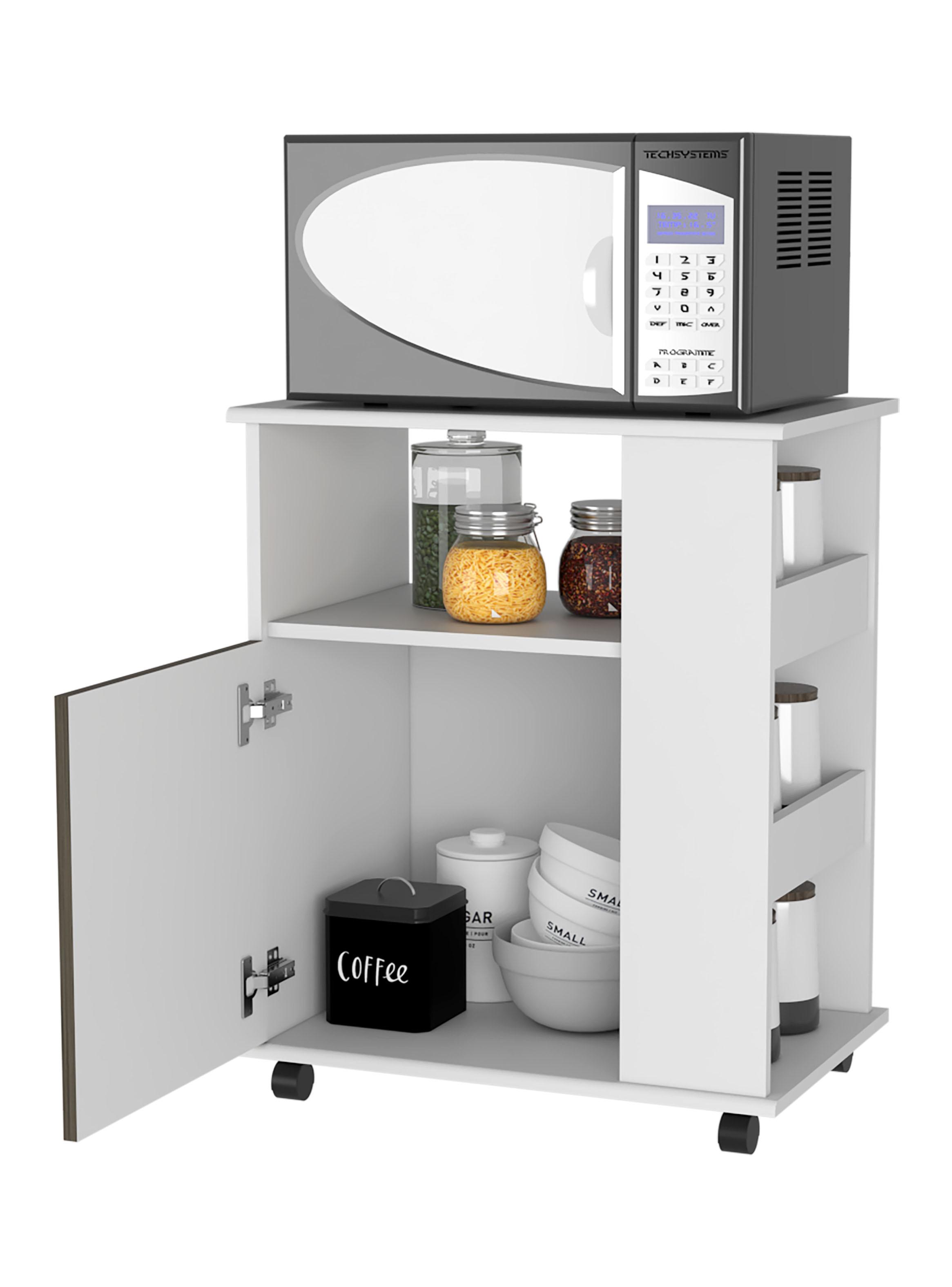 Mueble de Cocina para Microondas Kit Blanco y Bellota 73.6x60x40.1 cm-3